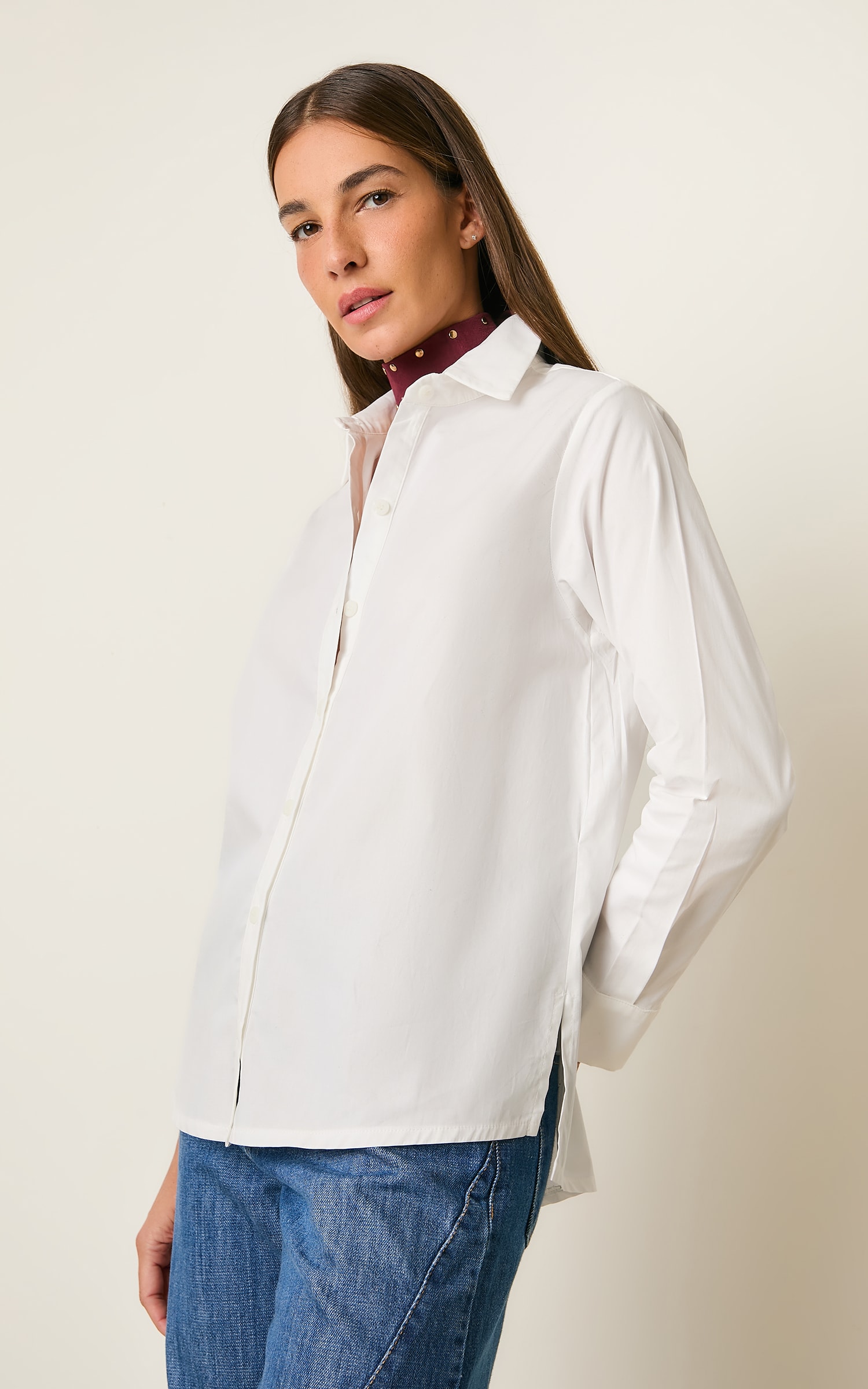 Camisa Work Basic Off White