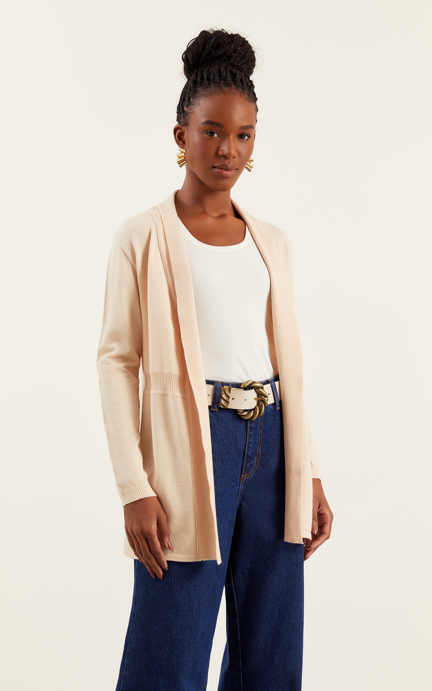 Cardigan Tricot Areia
