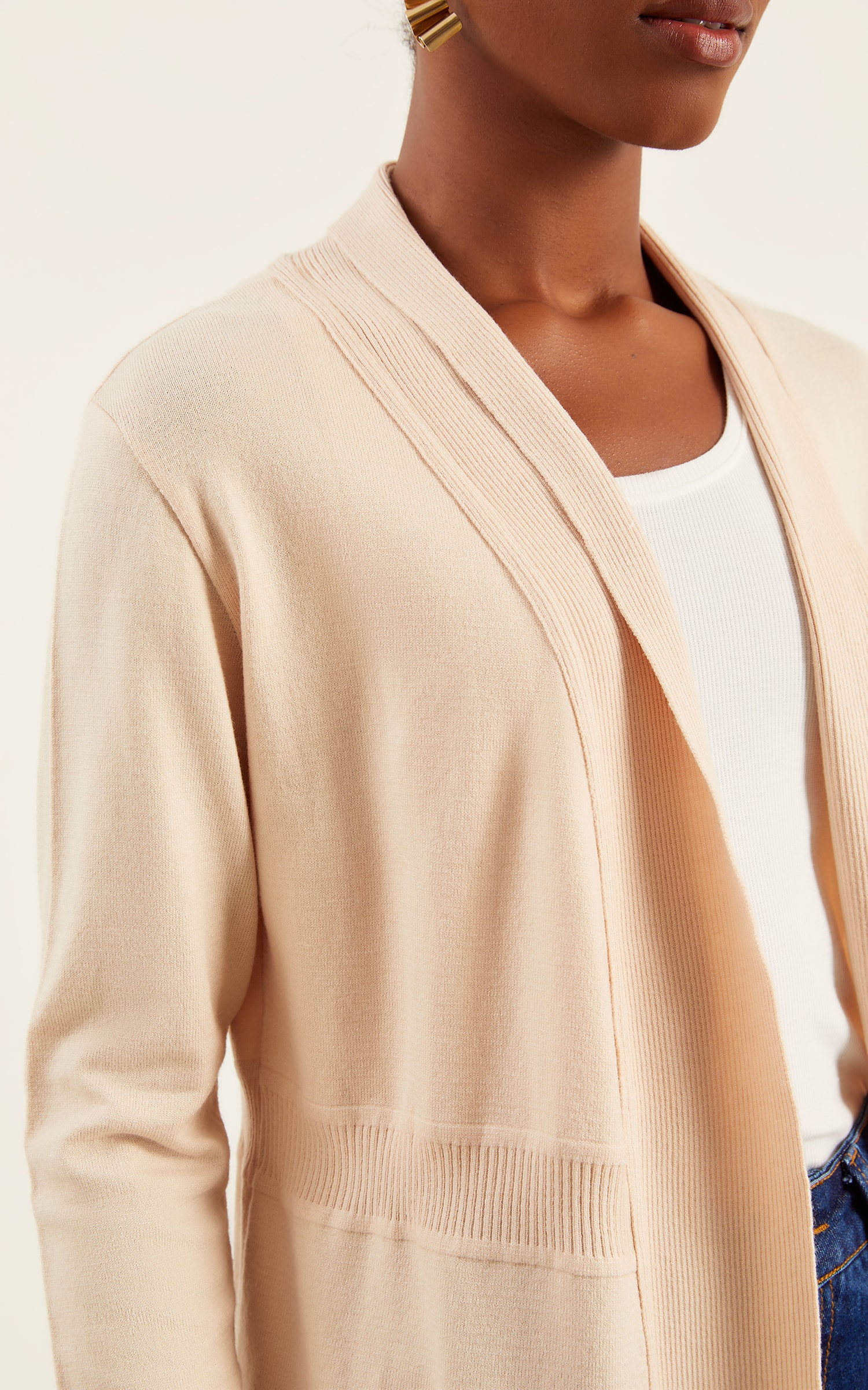 Cardigan Tricot Areia