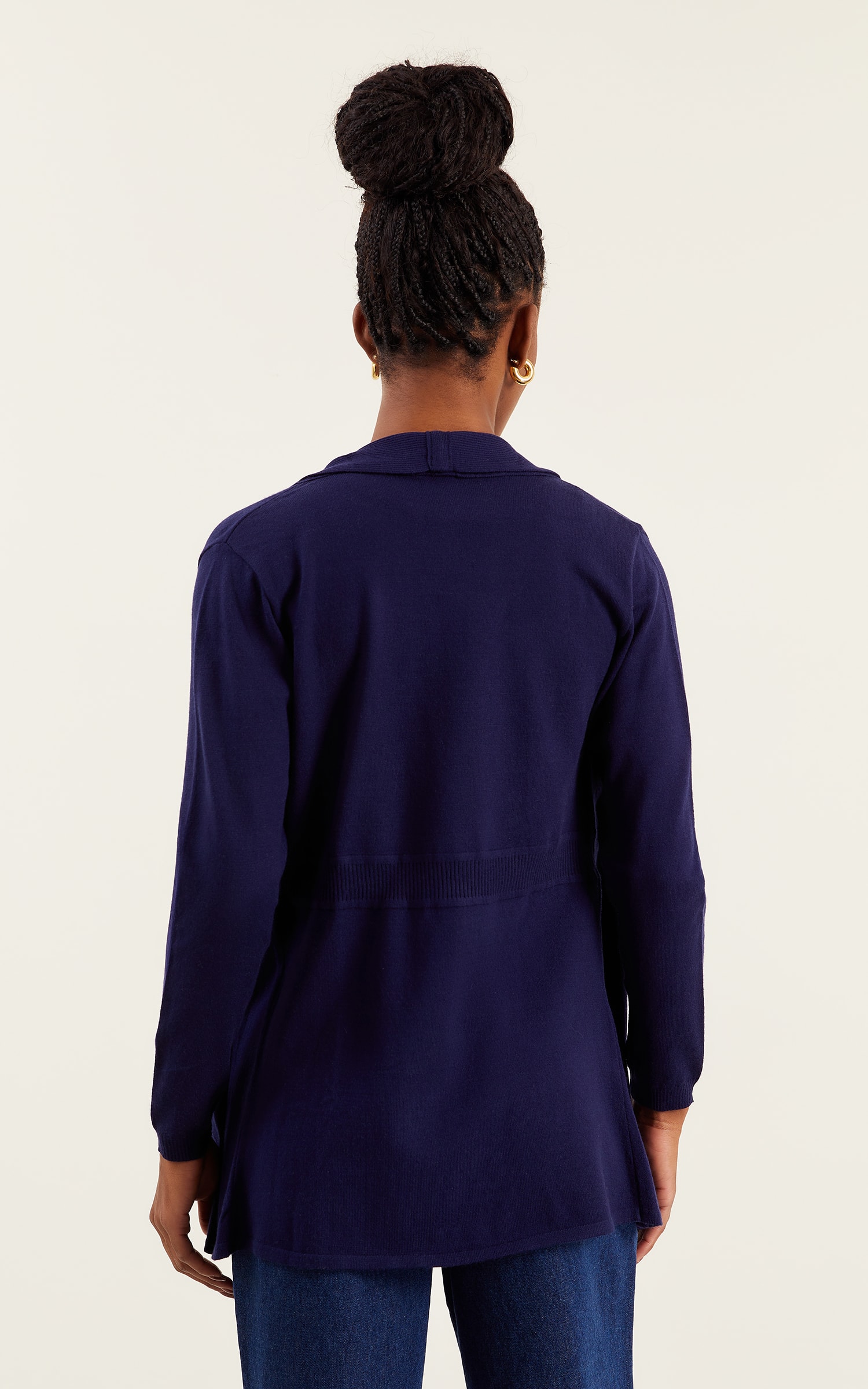 Cardigan Tricot Marinho
