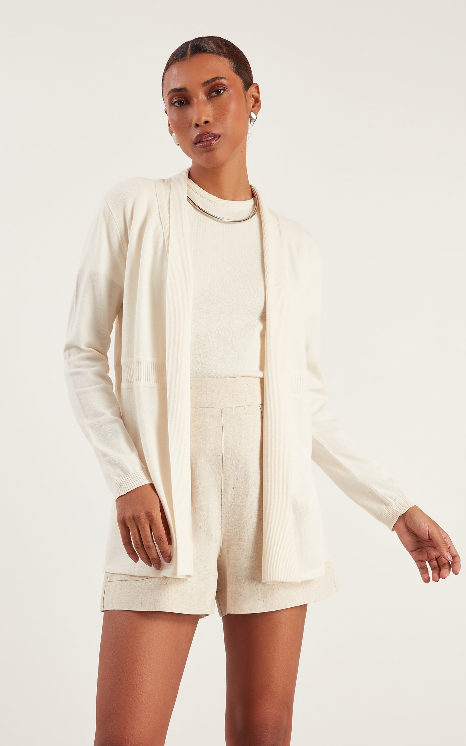 Cardigan Tricot Off White