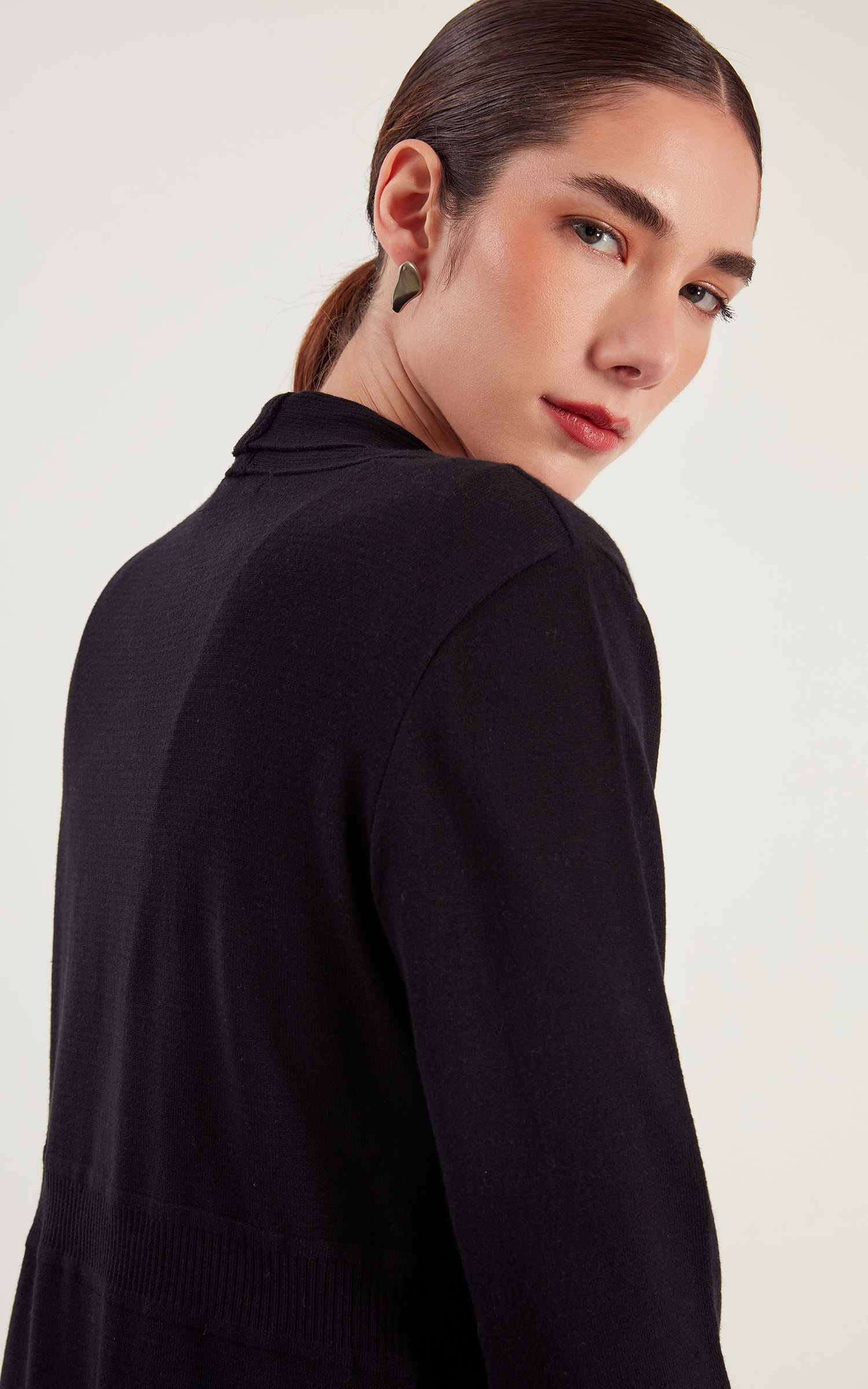 Cardigan Tricot Preto