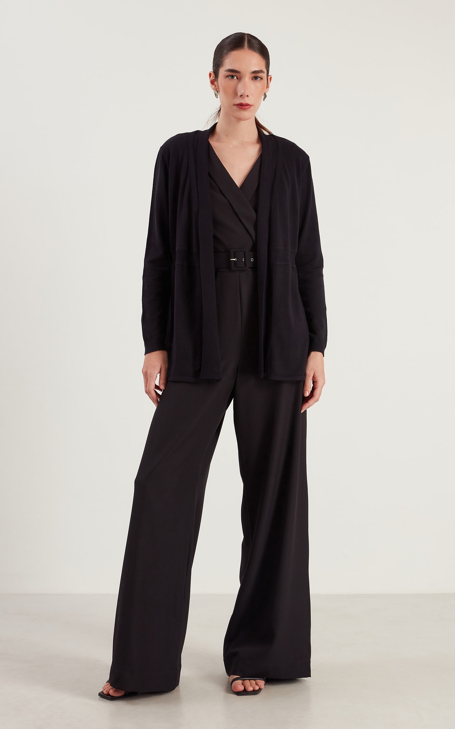 Cardigan Tricot Preto