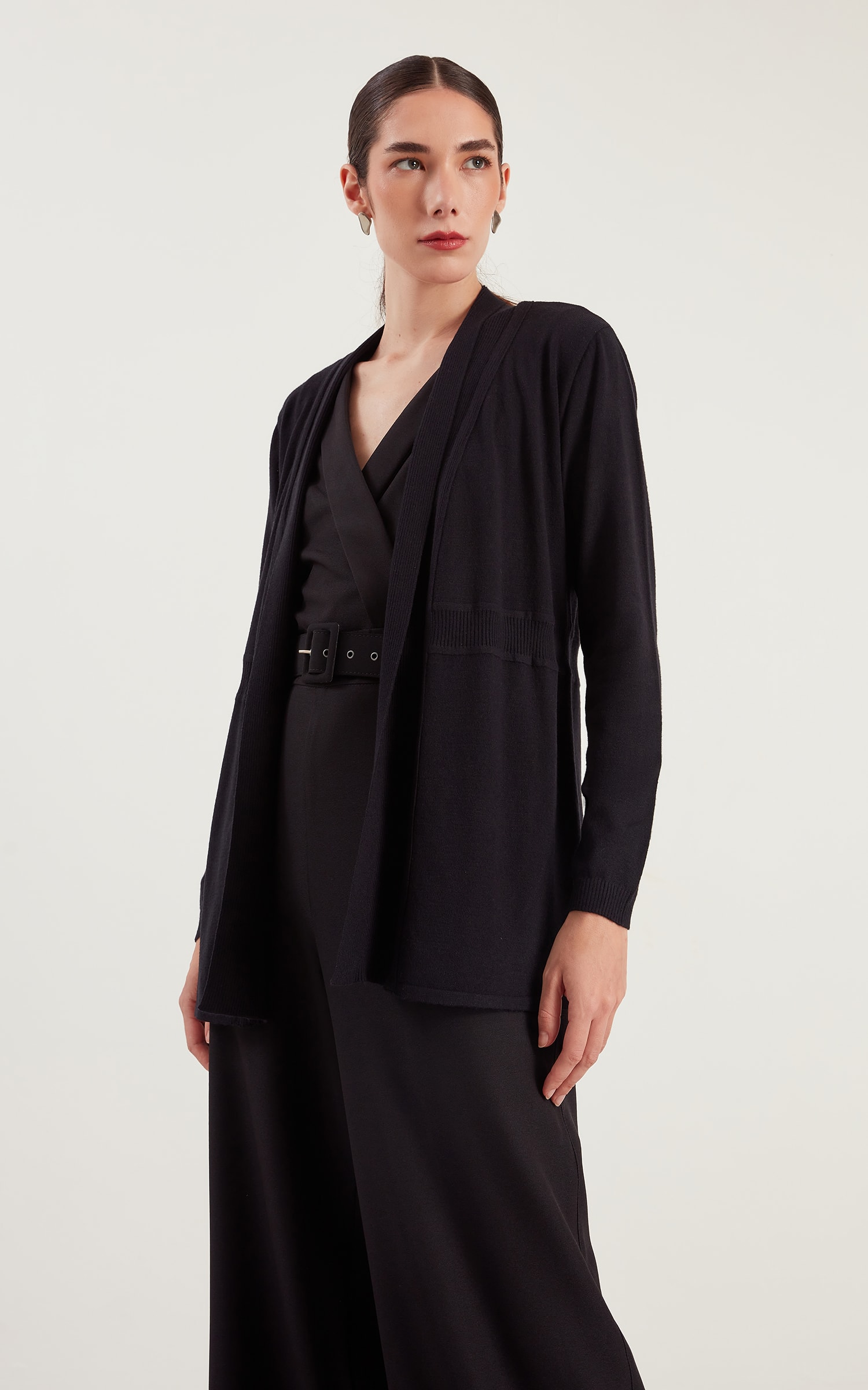 Cardigan Tricot Preto
