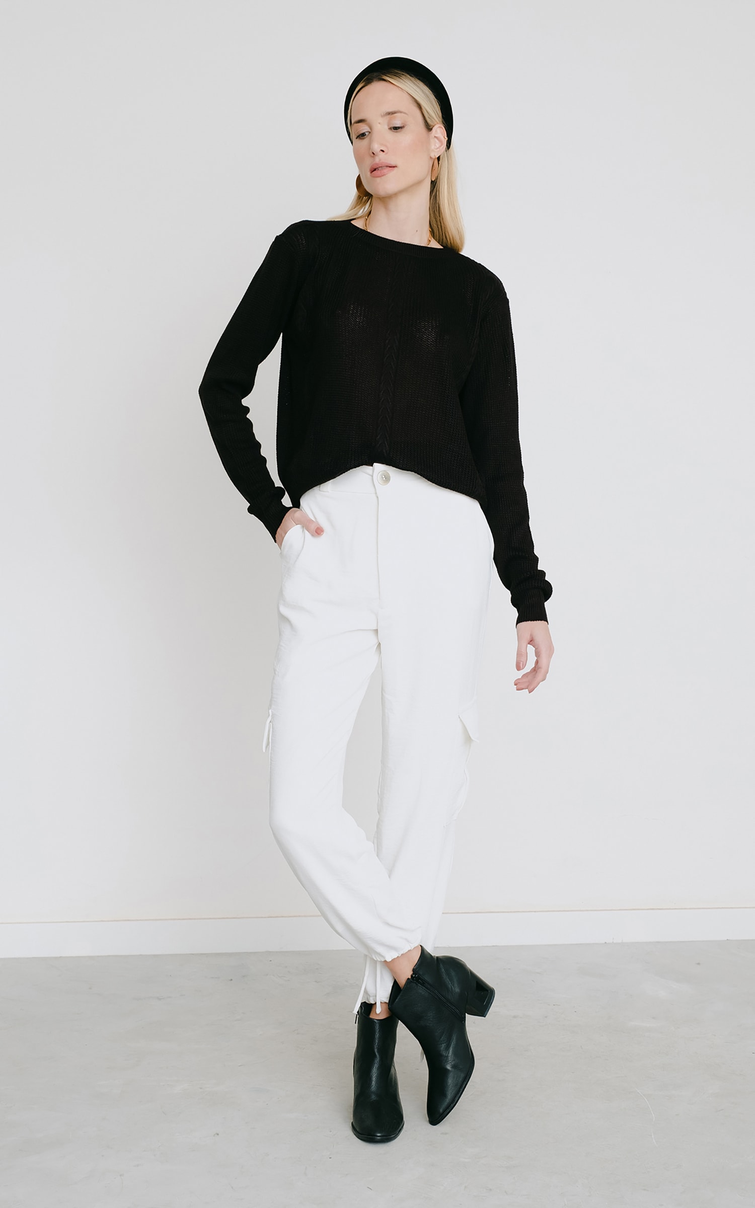 Casaco Tricot Maria Preto