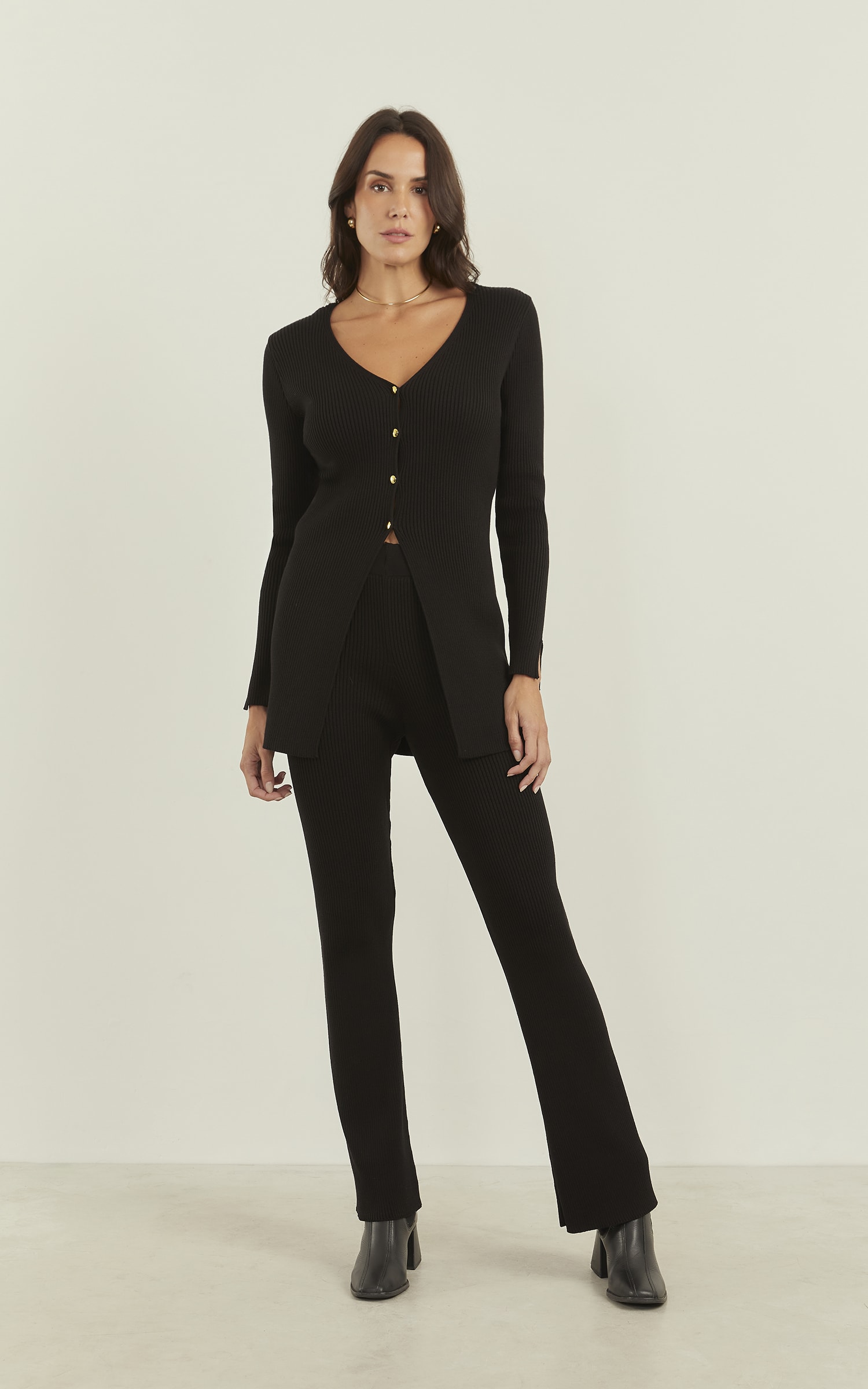 Casaco Tricot Power Preto