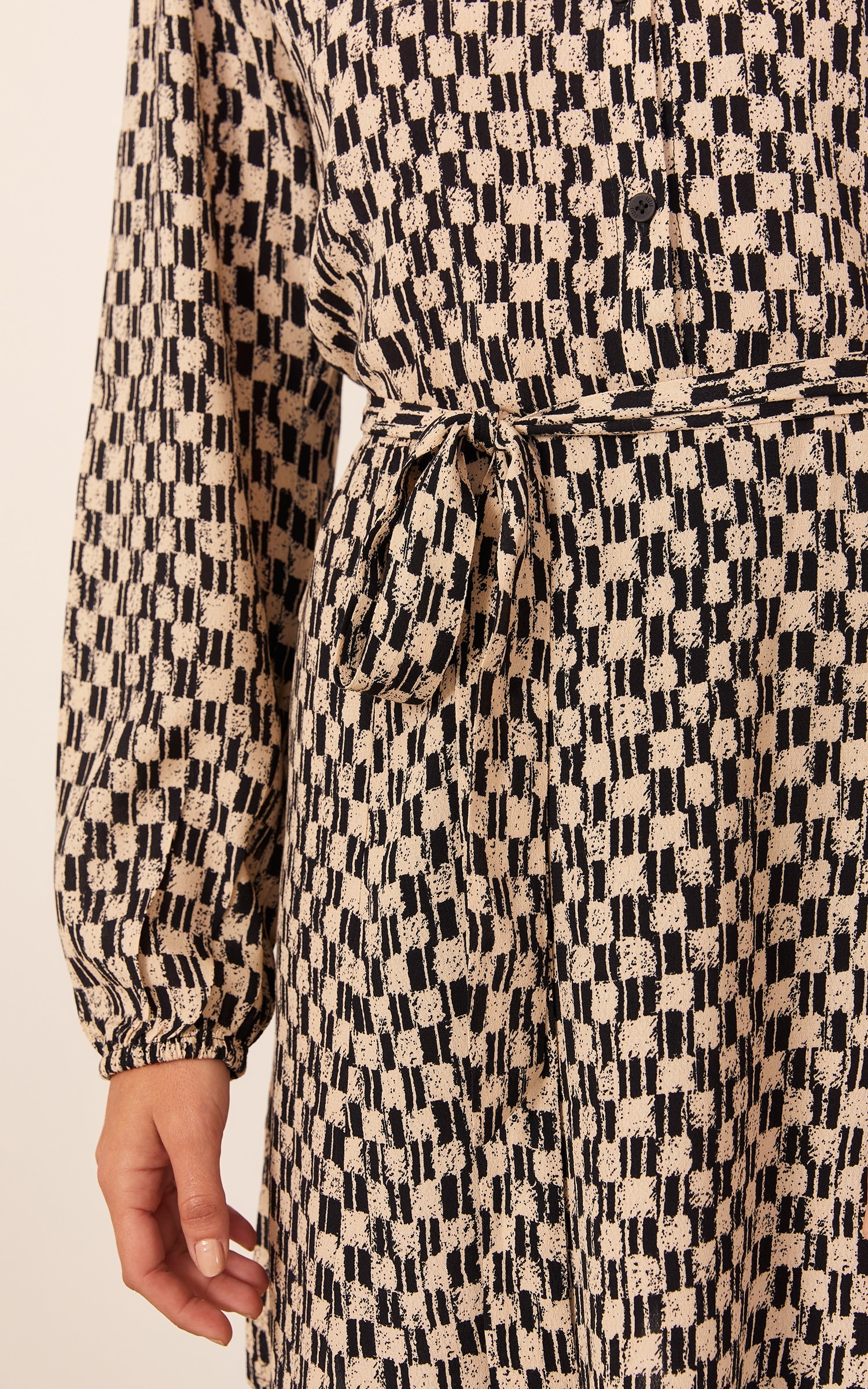 Chemise Curto Manga Longa Estampa Nice New