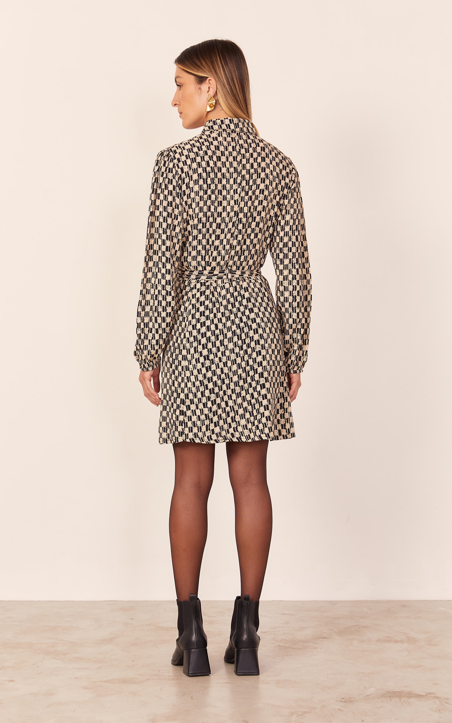 Chemise Curto Manga Longa Estampa Nice New