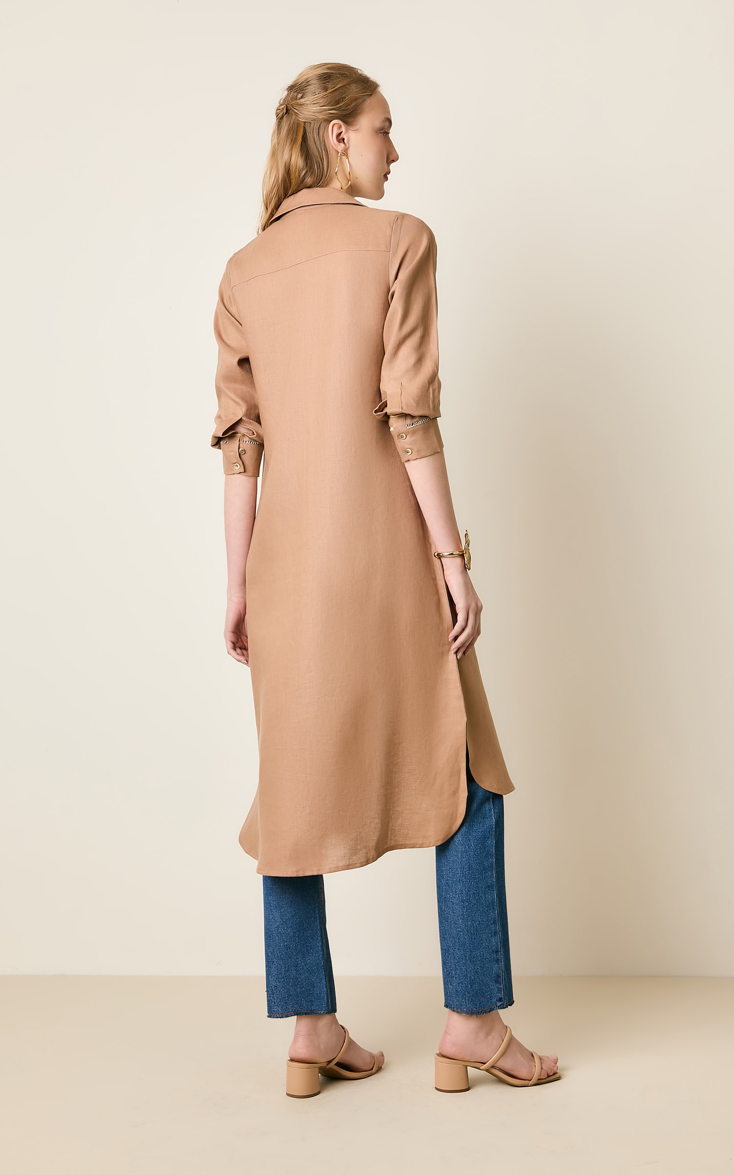 Chemise Linho Kind Caqui