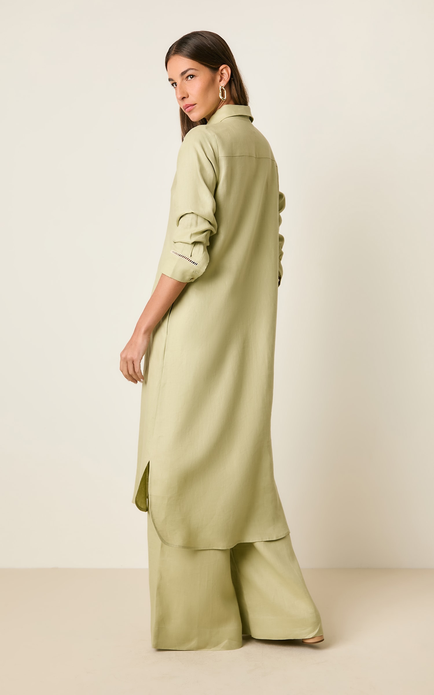 Chemise Linho Kind Cha Verde