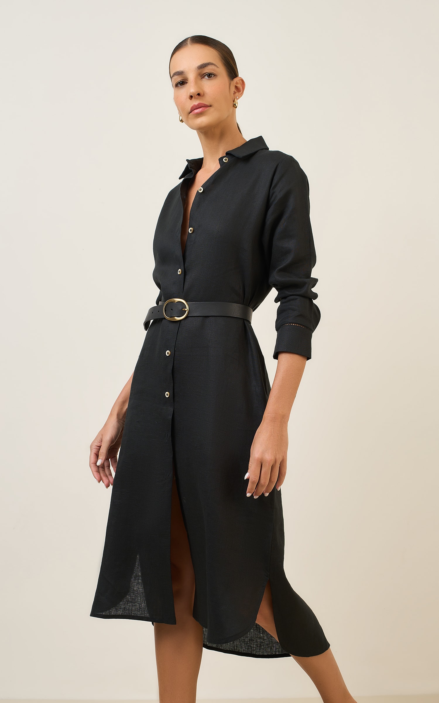 Chemise Linho Kind Preto