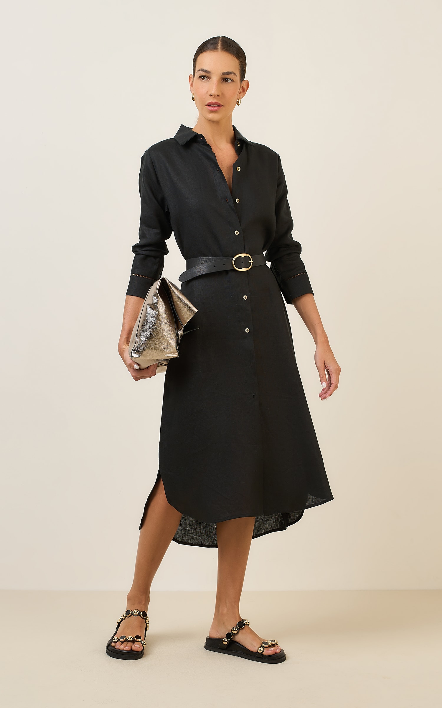 Chemise Linho Kind Preto