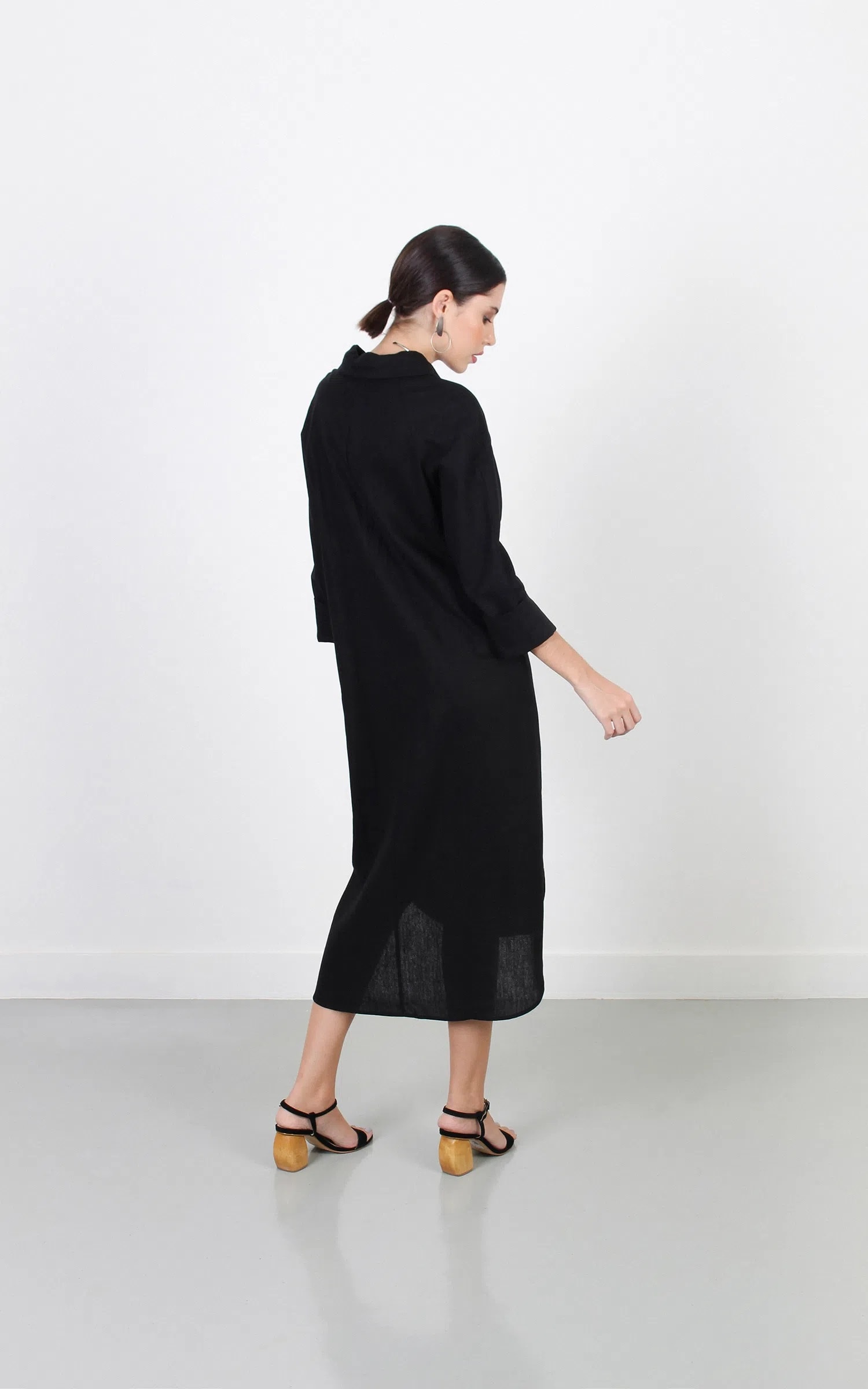 Chemise Linho Rustic Preto