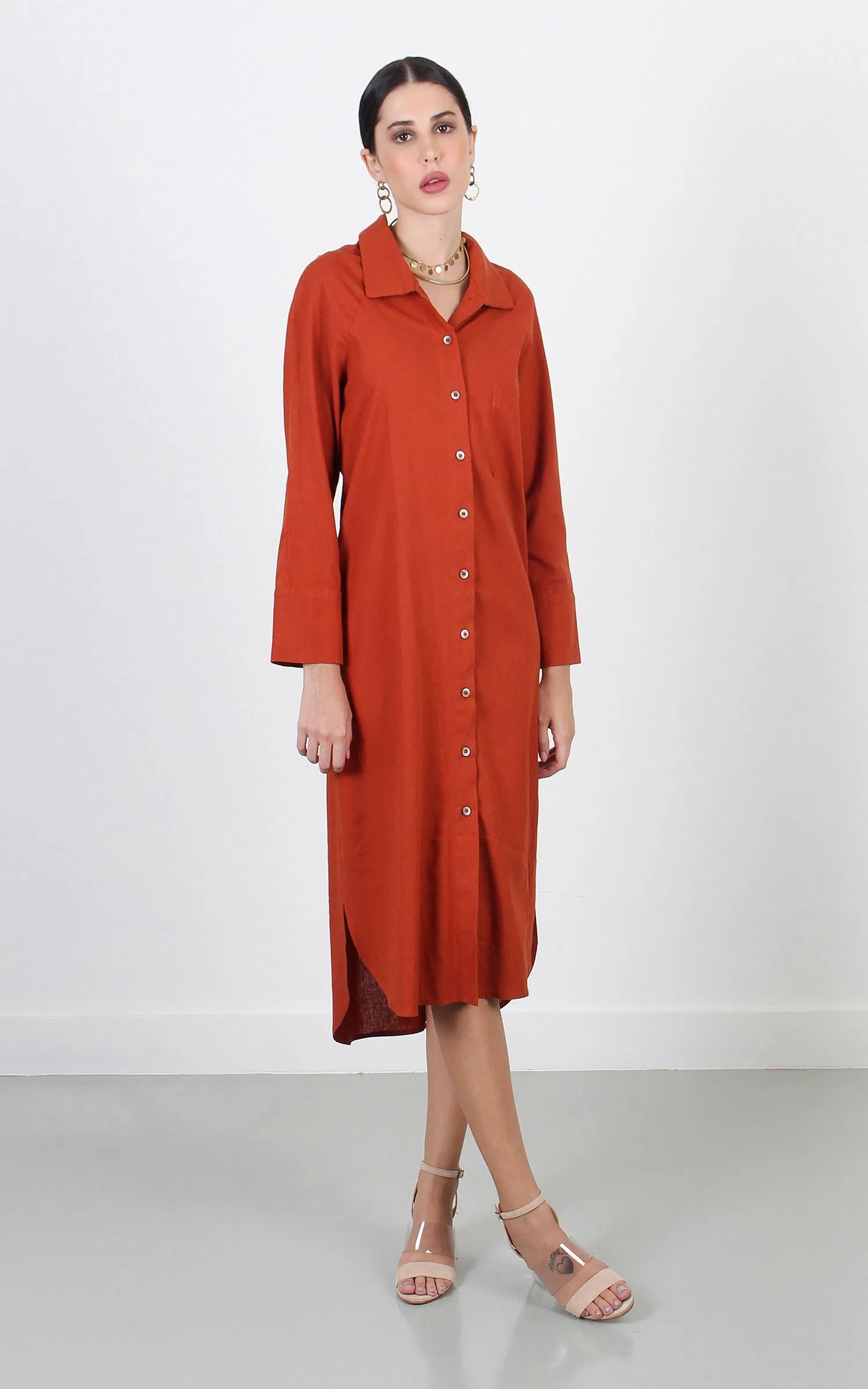 Chemise Linho Rustic Terra
