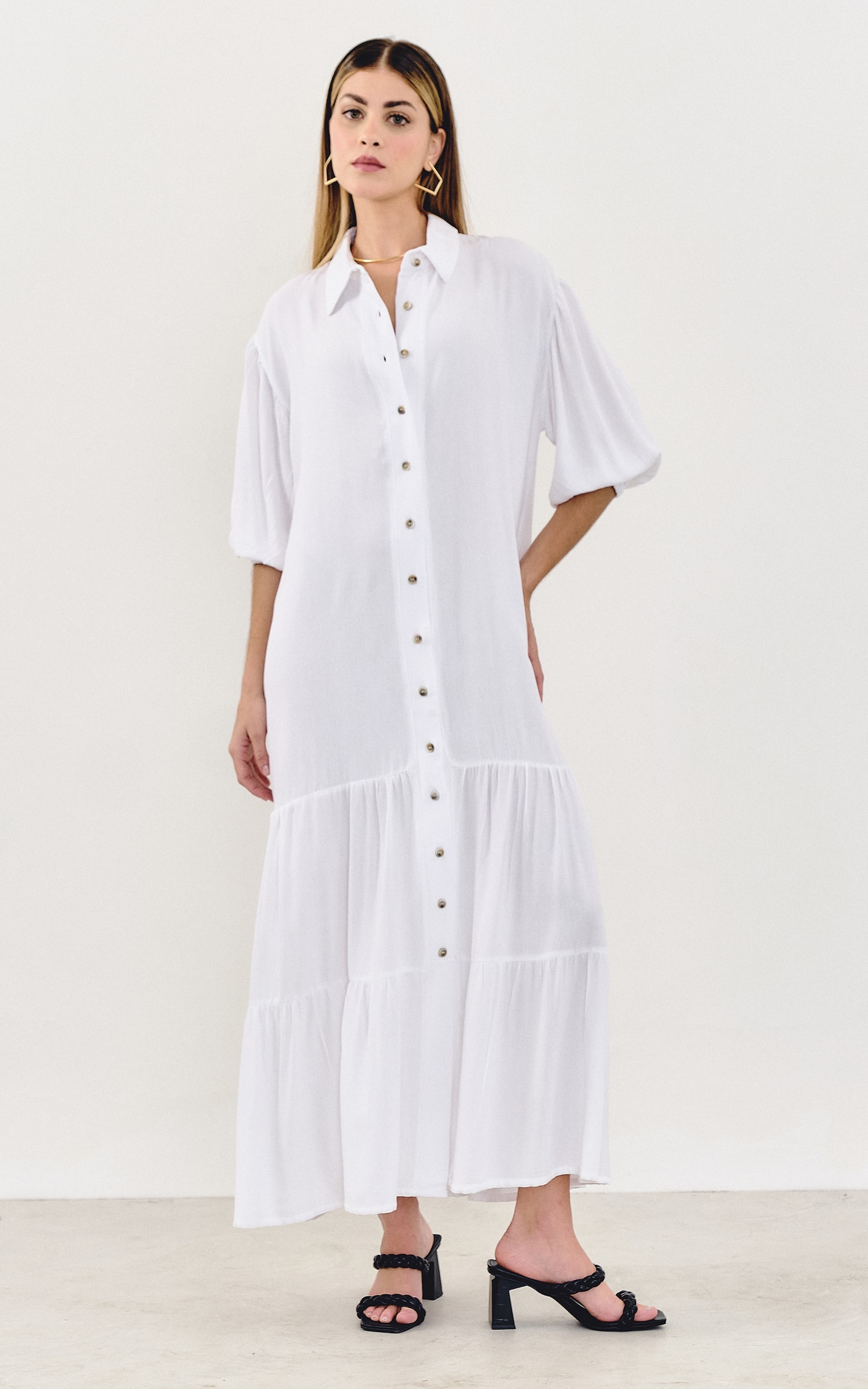 Chemise Longa Caju Off White