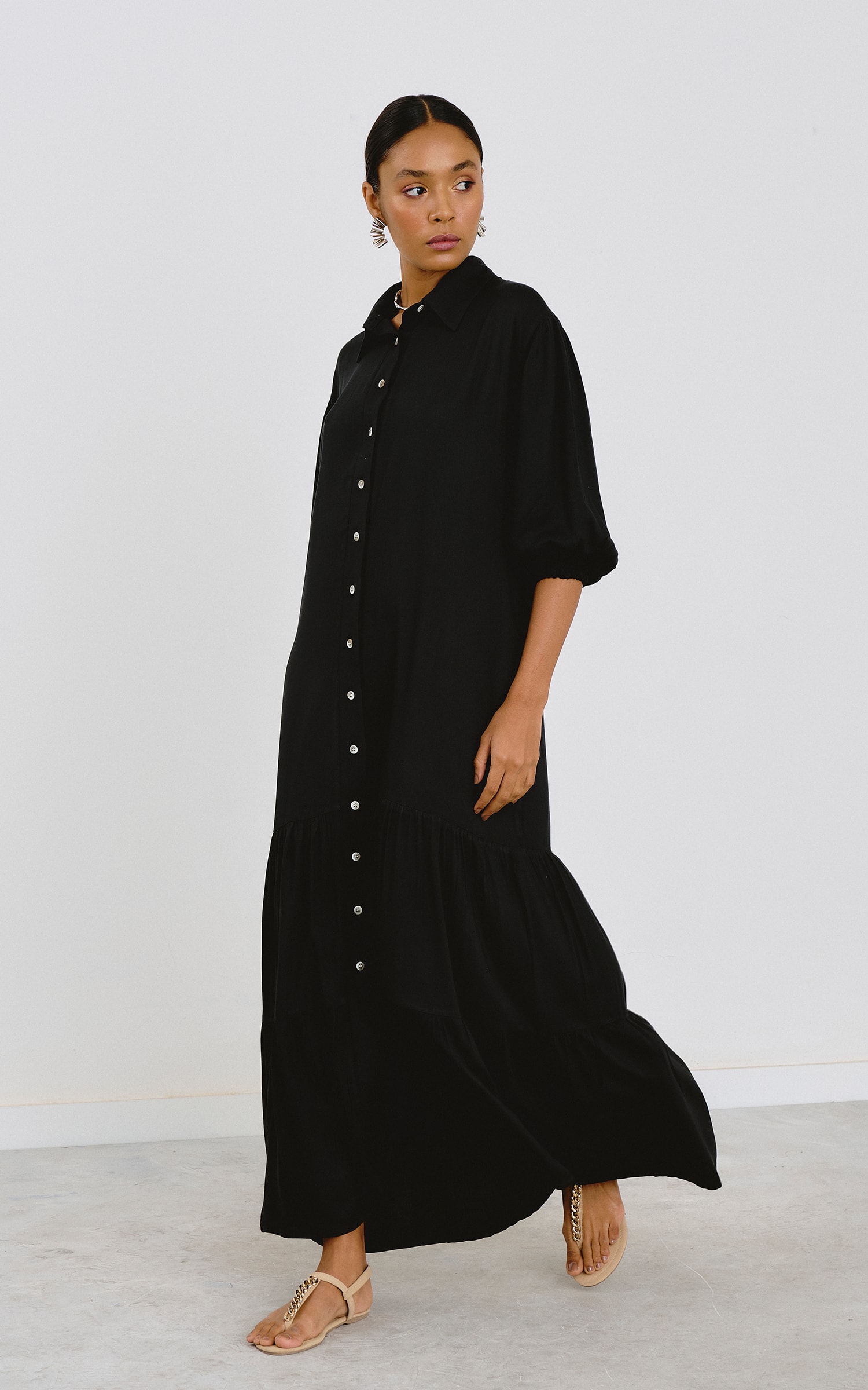 Chemise Longa Caju Preto