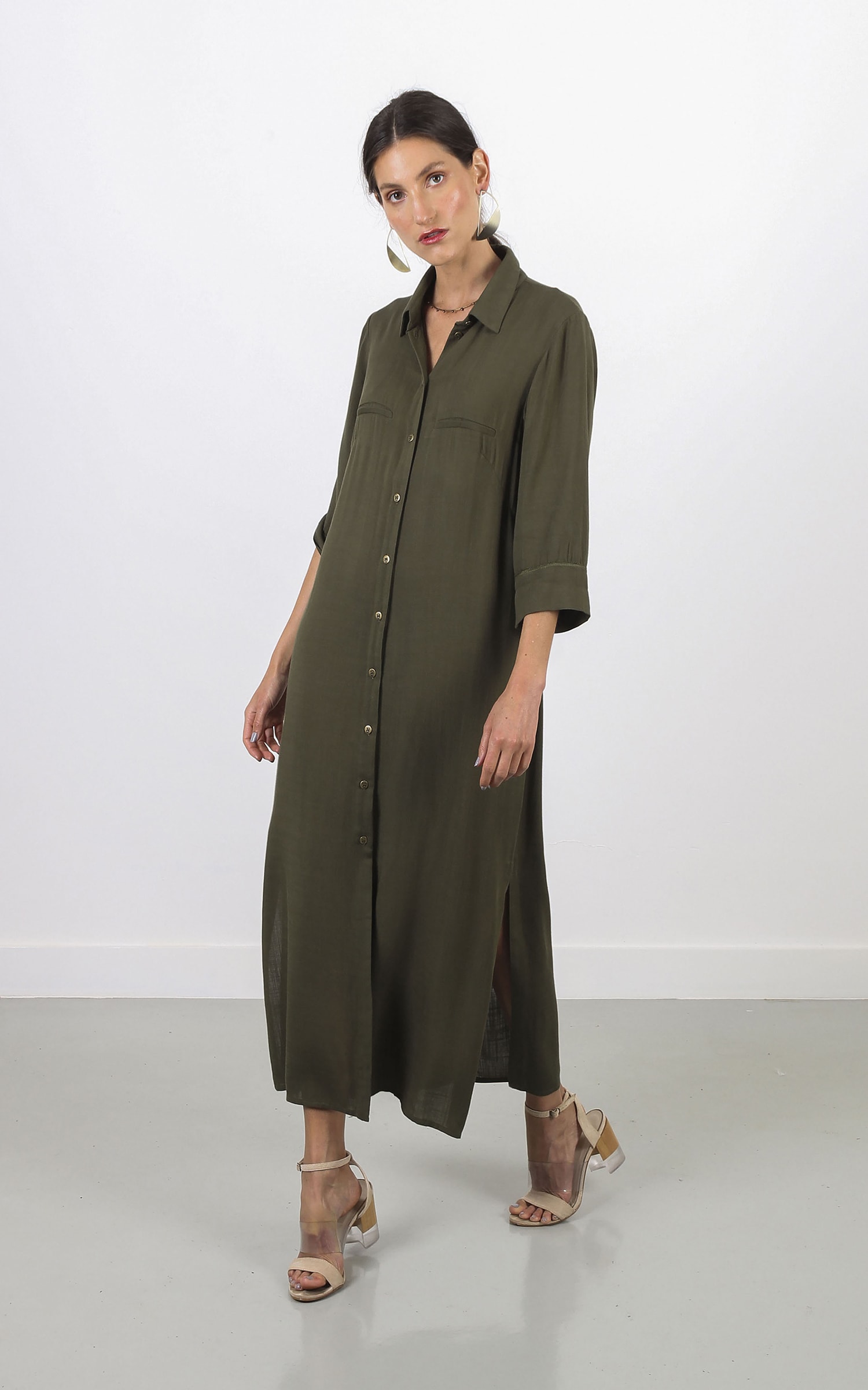 Chemise San Verde Musgo