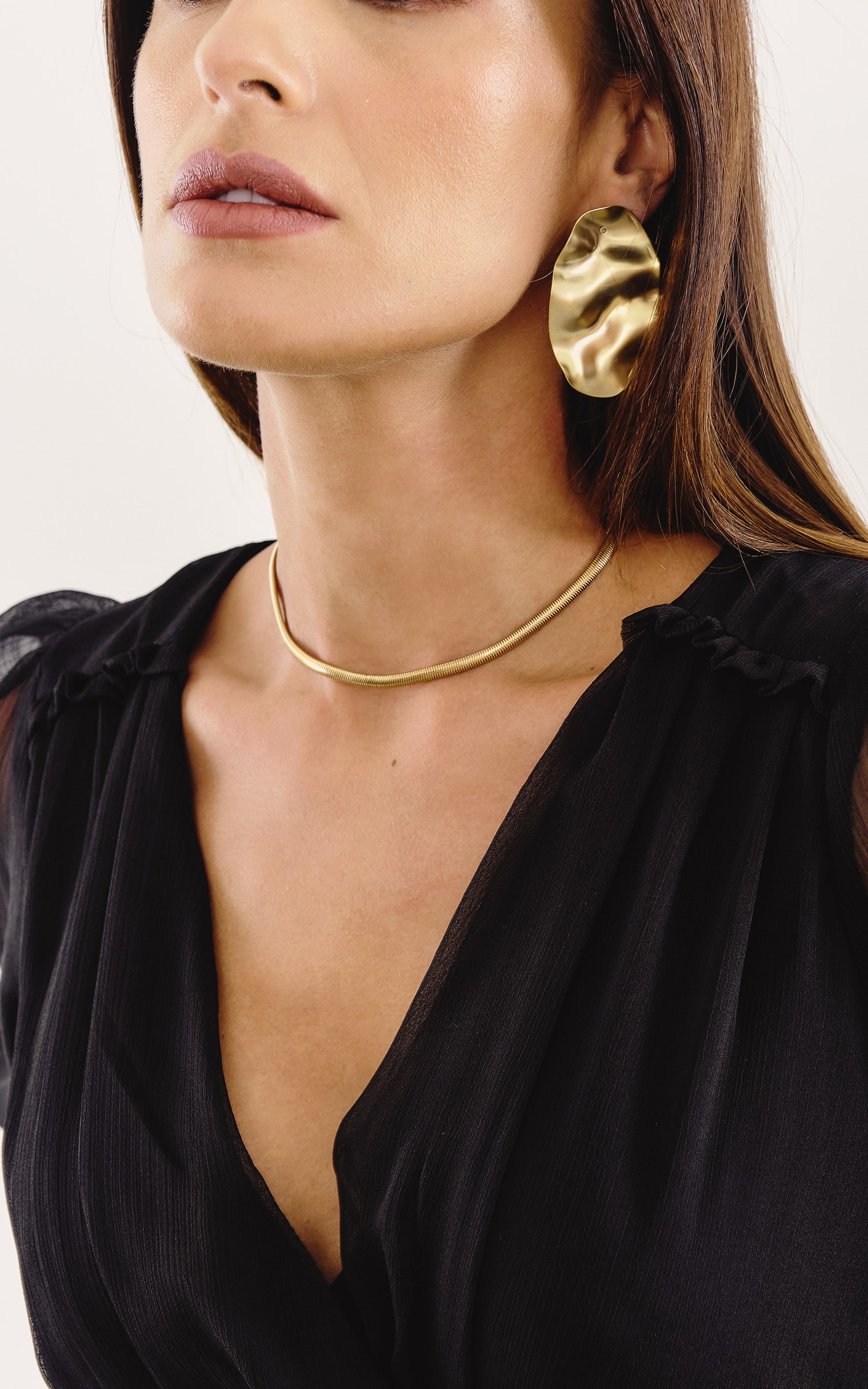 Choker Gaivota Dourado