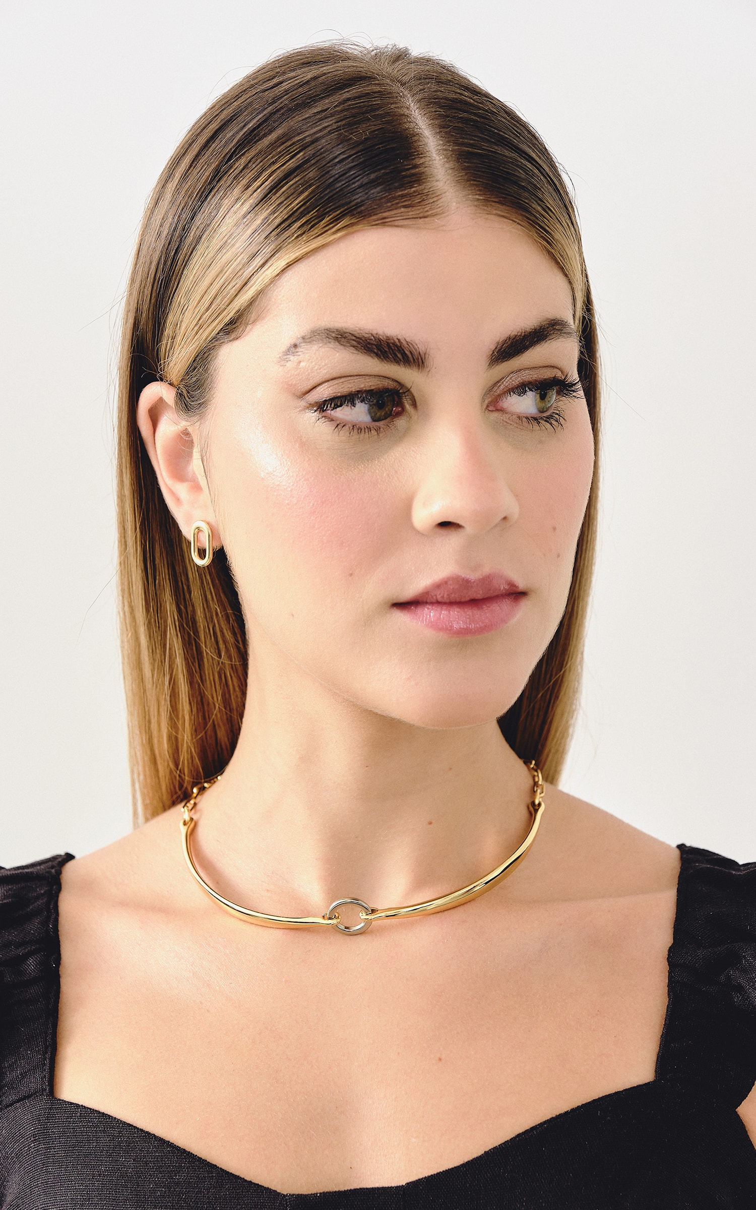 Choker Mista Dourado