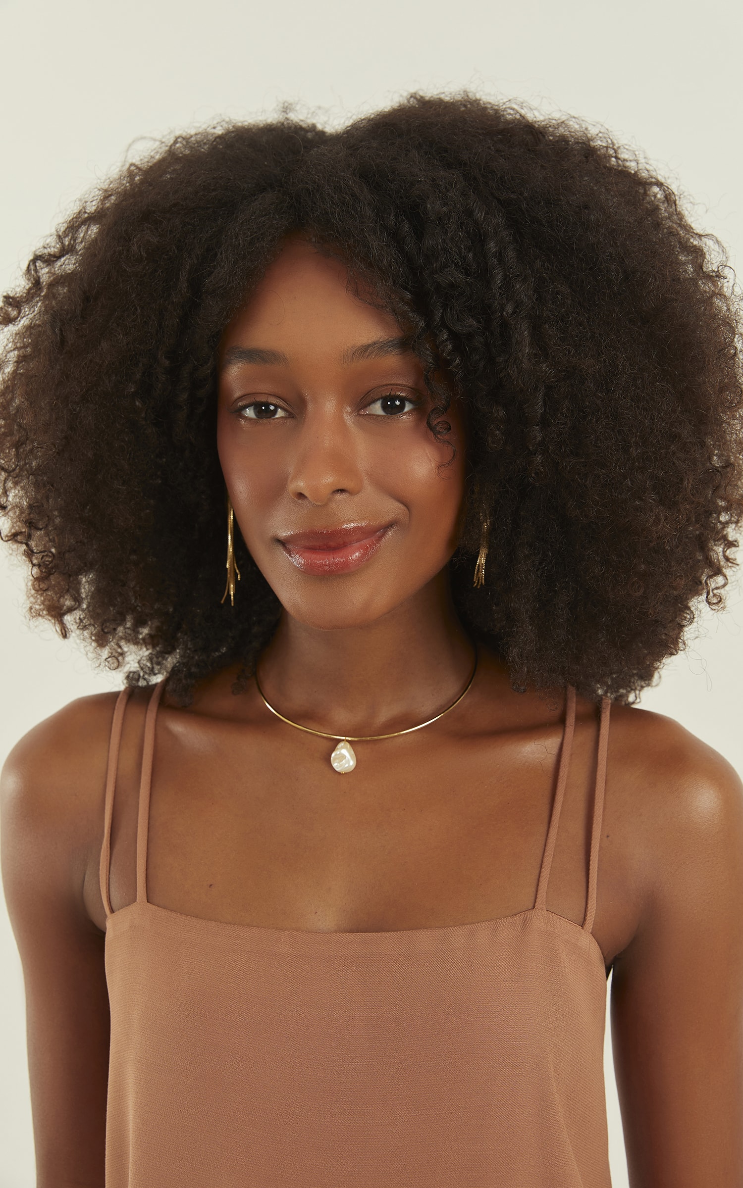 Choker Pérola Dourado