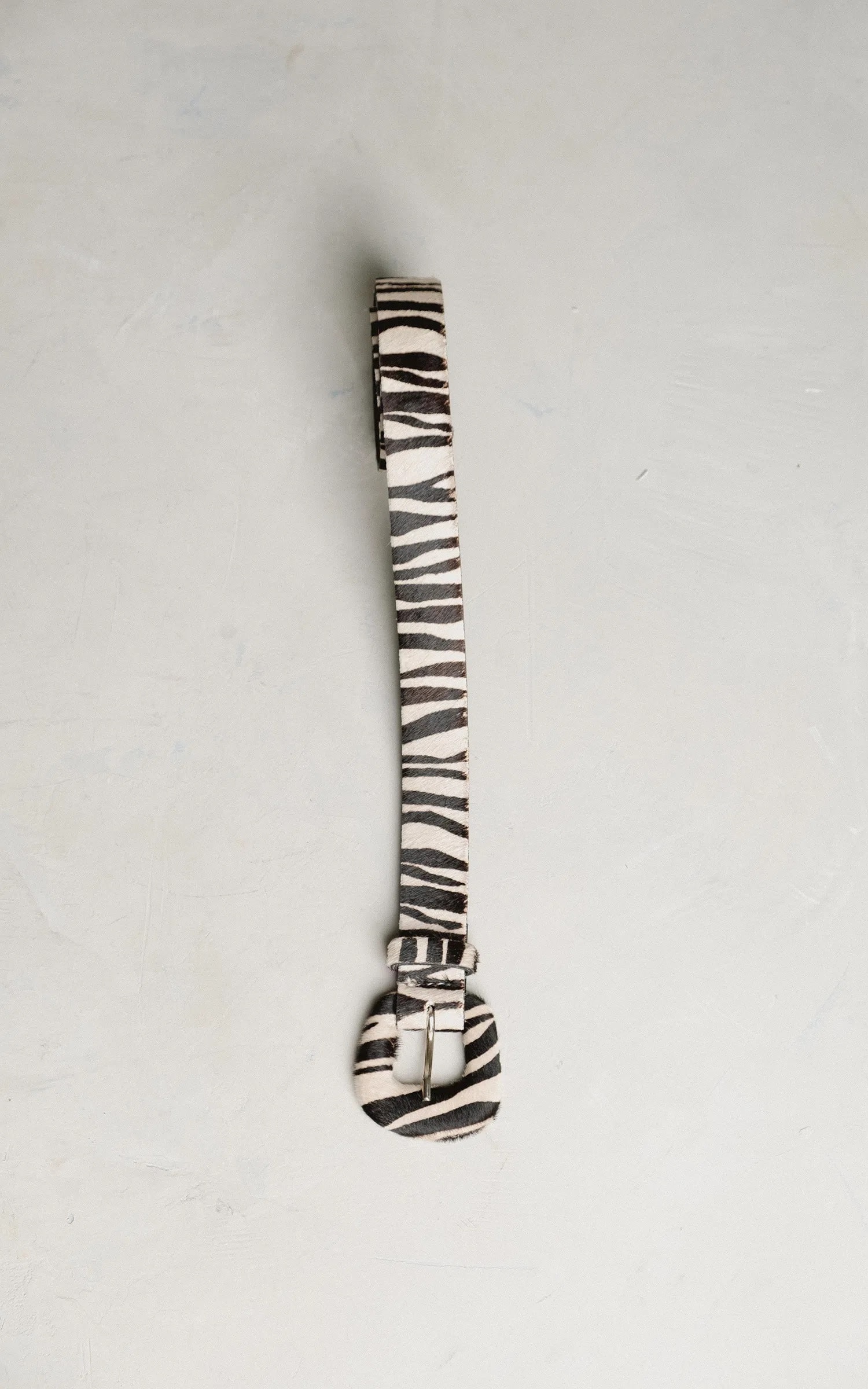 Cinto Couro Selvagem Zebra