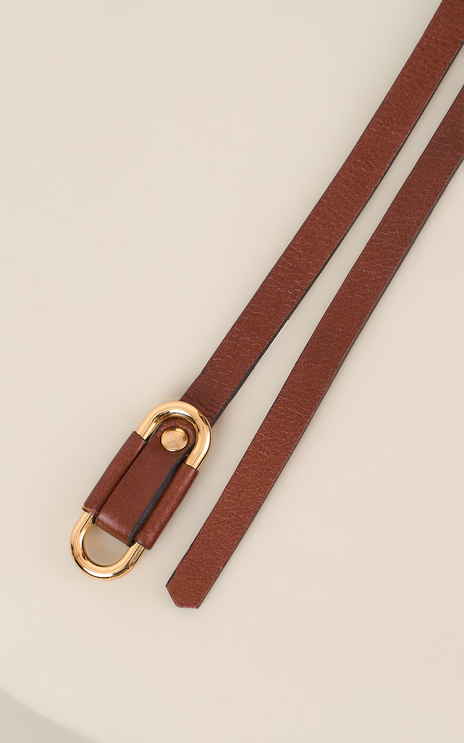 Cinto Fivela Gold Marrom