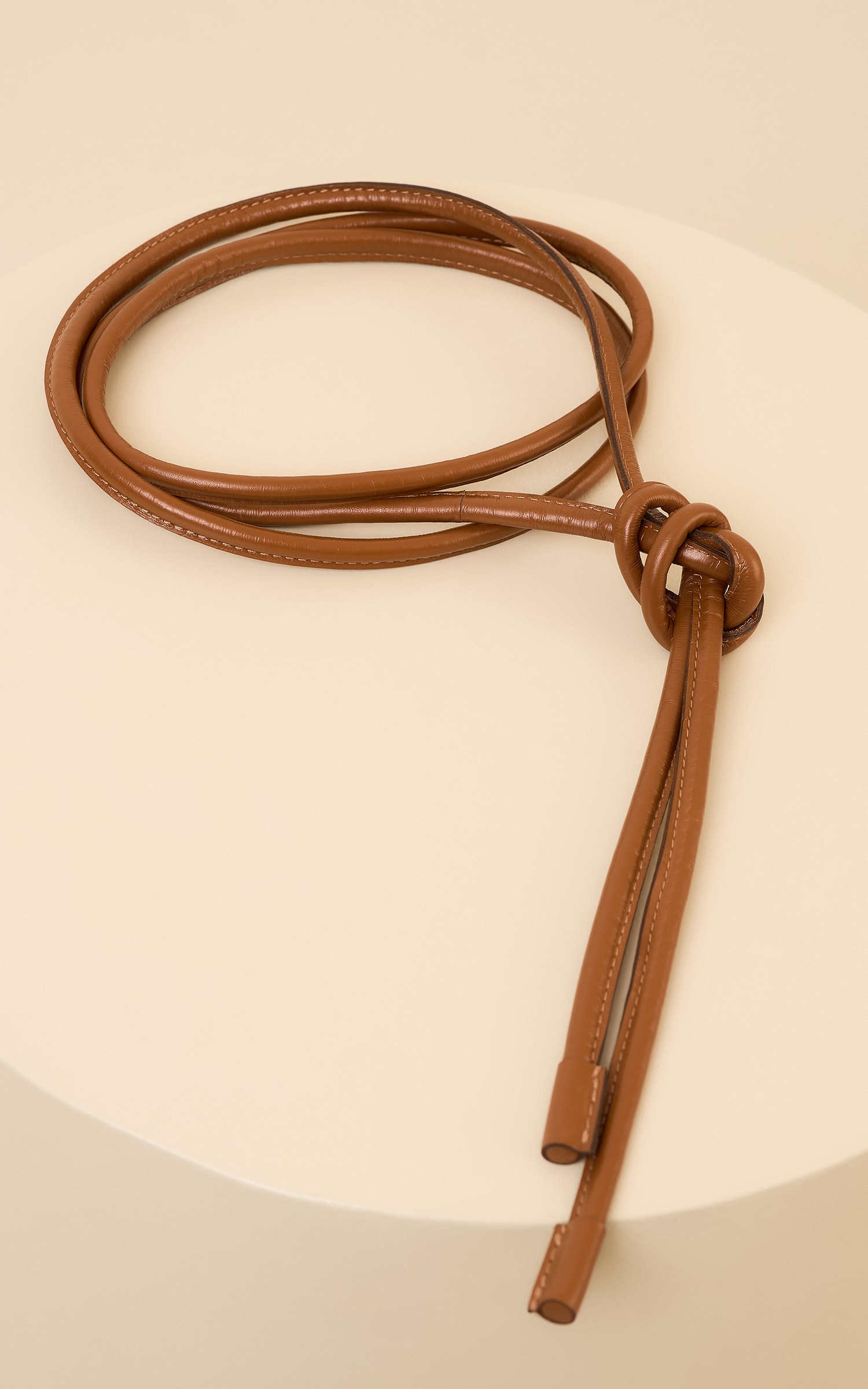 Cinto Rolote Liso Caramelo