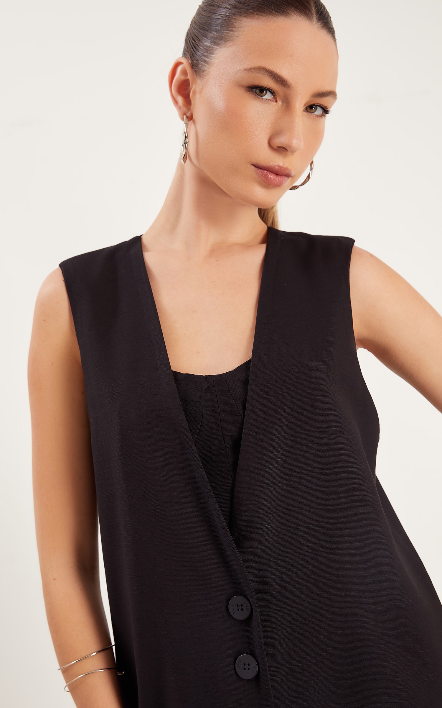 Colete Alfaiataria Silver Preto