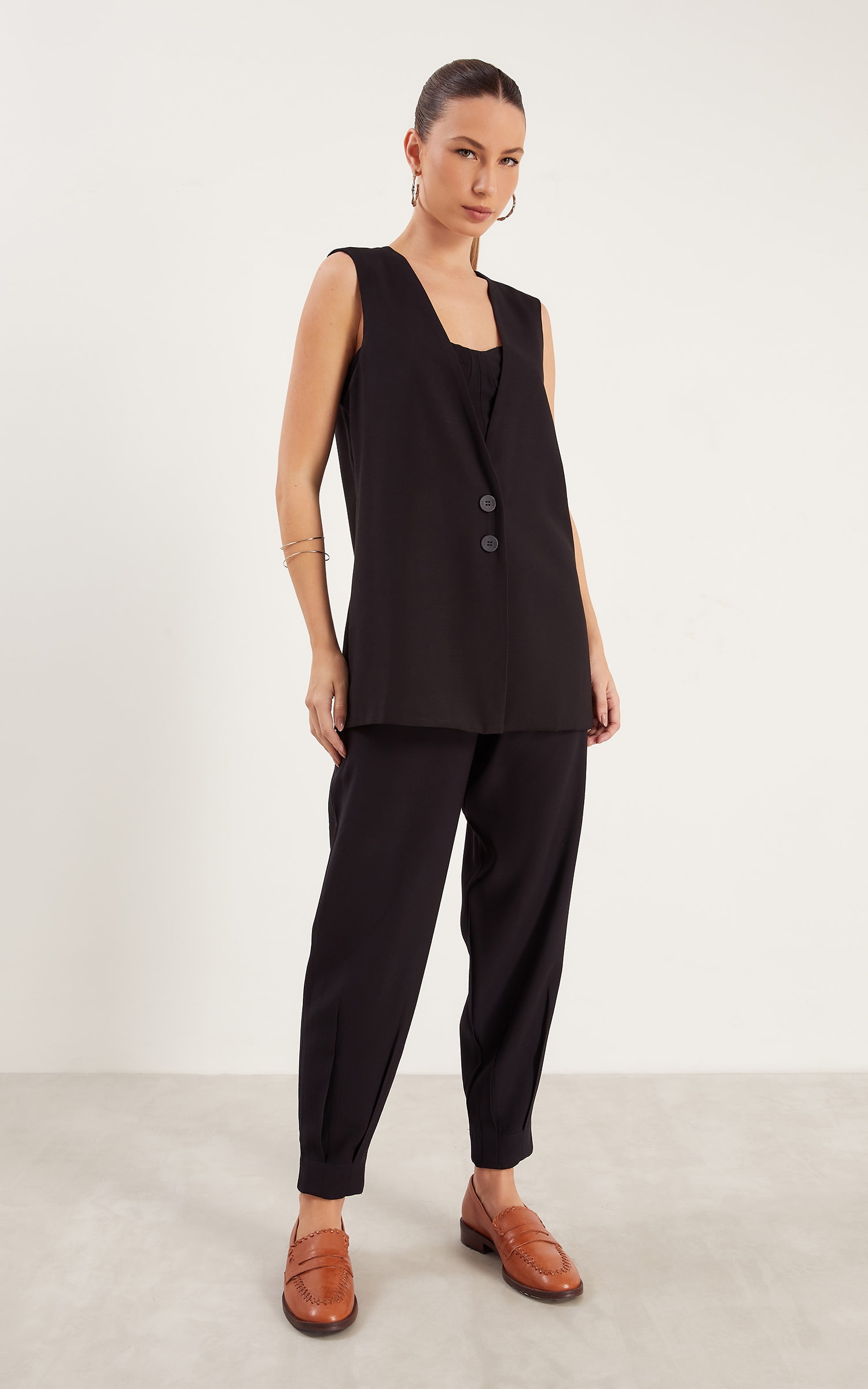 Colete Alfaiataria Silver Preto