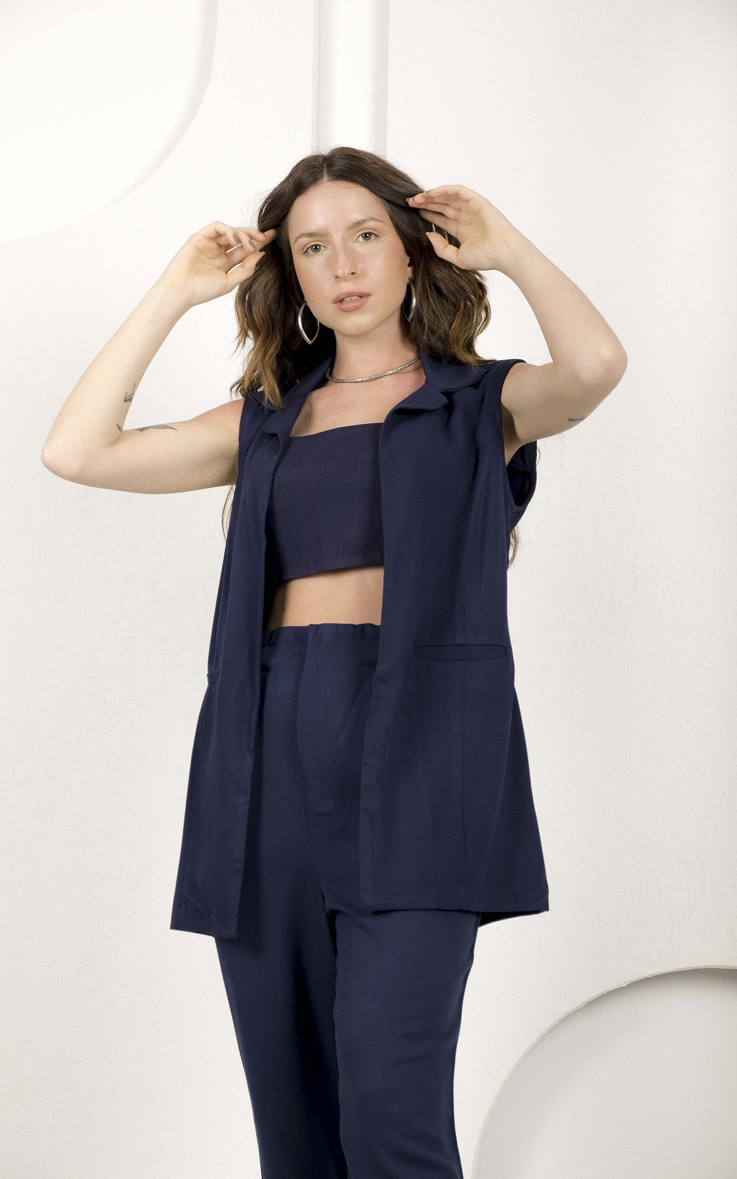 Colete Linen Marinho