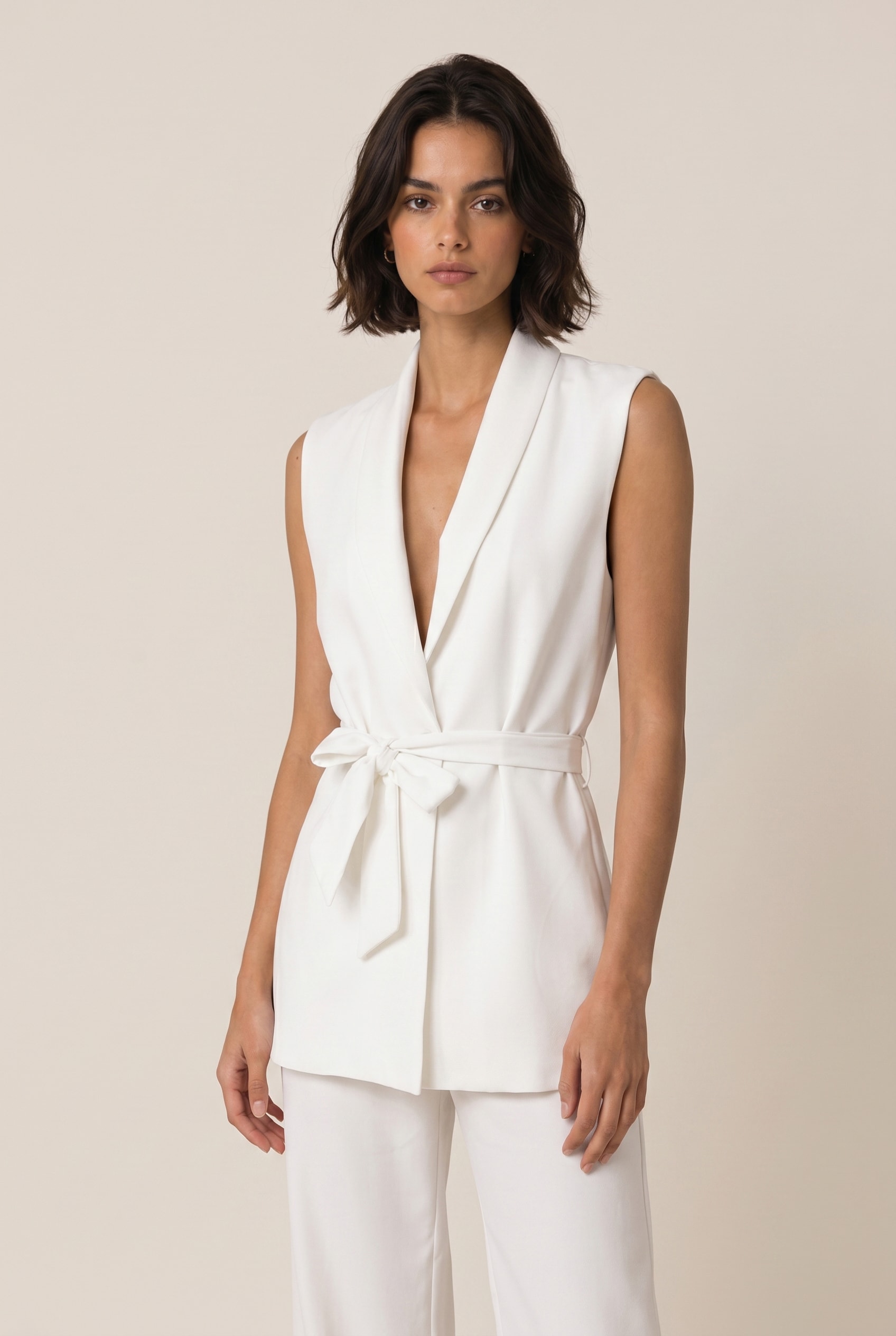 Colete Maxi Matcha Off White