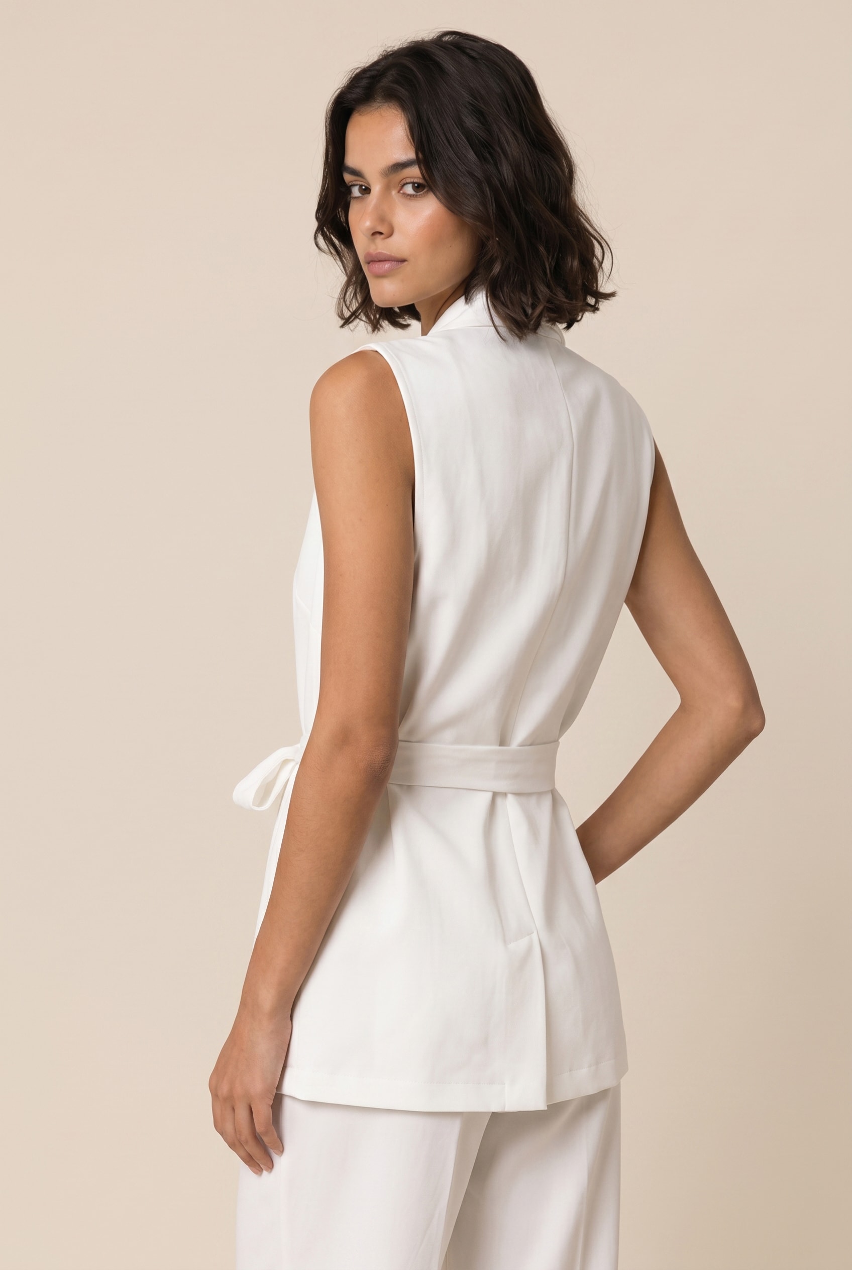 Colete Maxi Matcha Off White