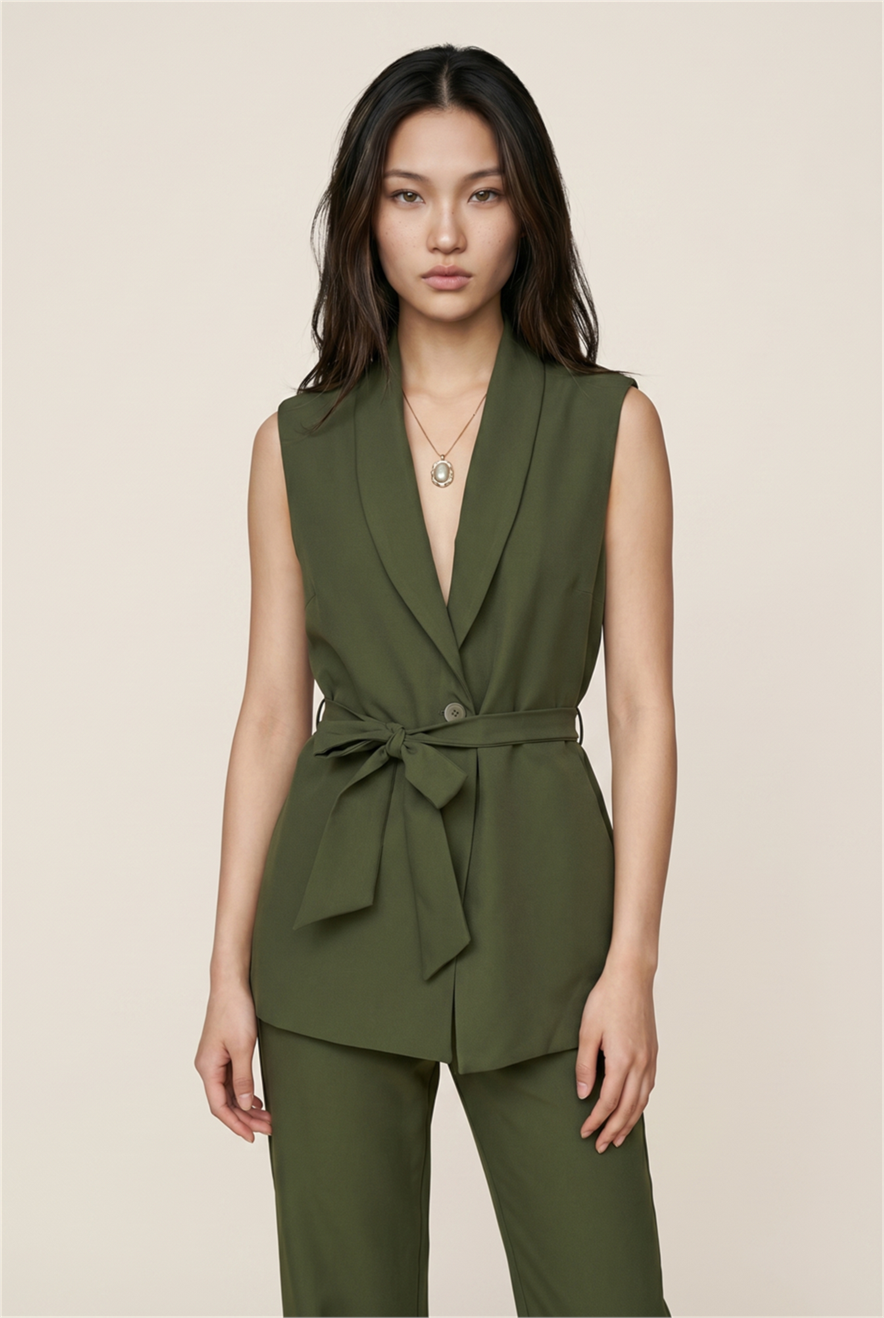 Colete Maxi Matcha Verde Musgo