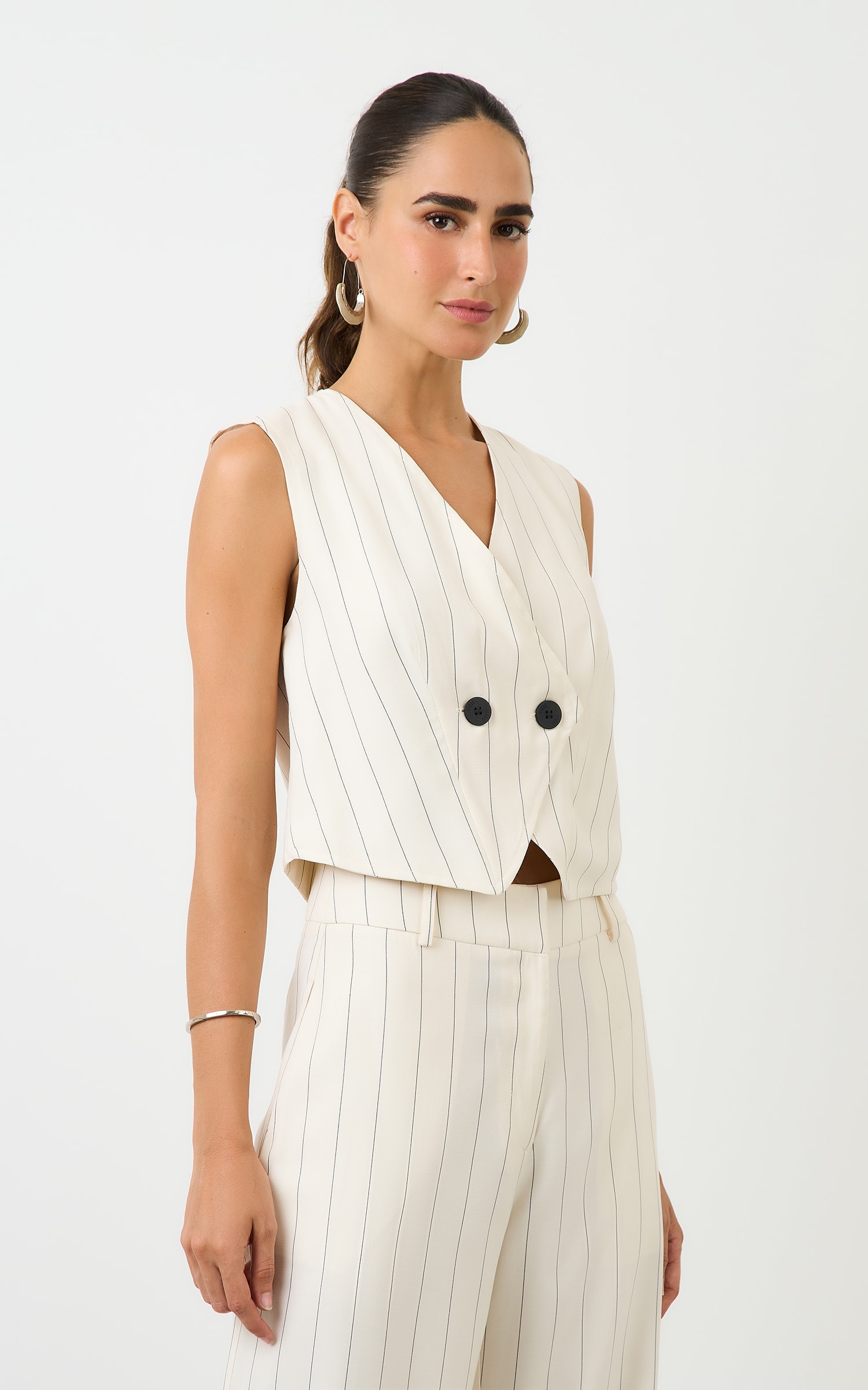 Colete New Risca Off White