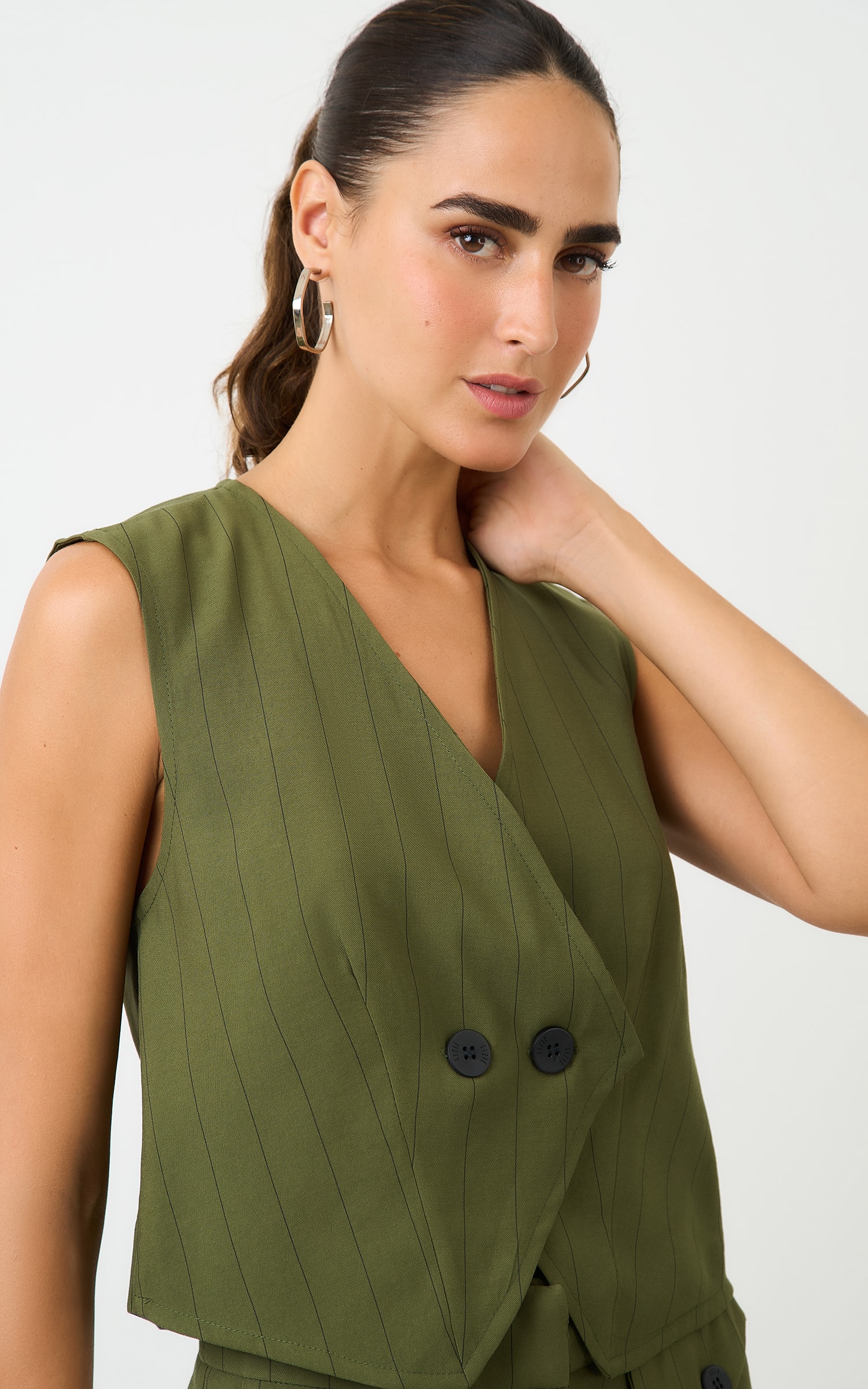 Colete New Risca Verde Militar
