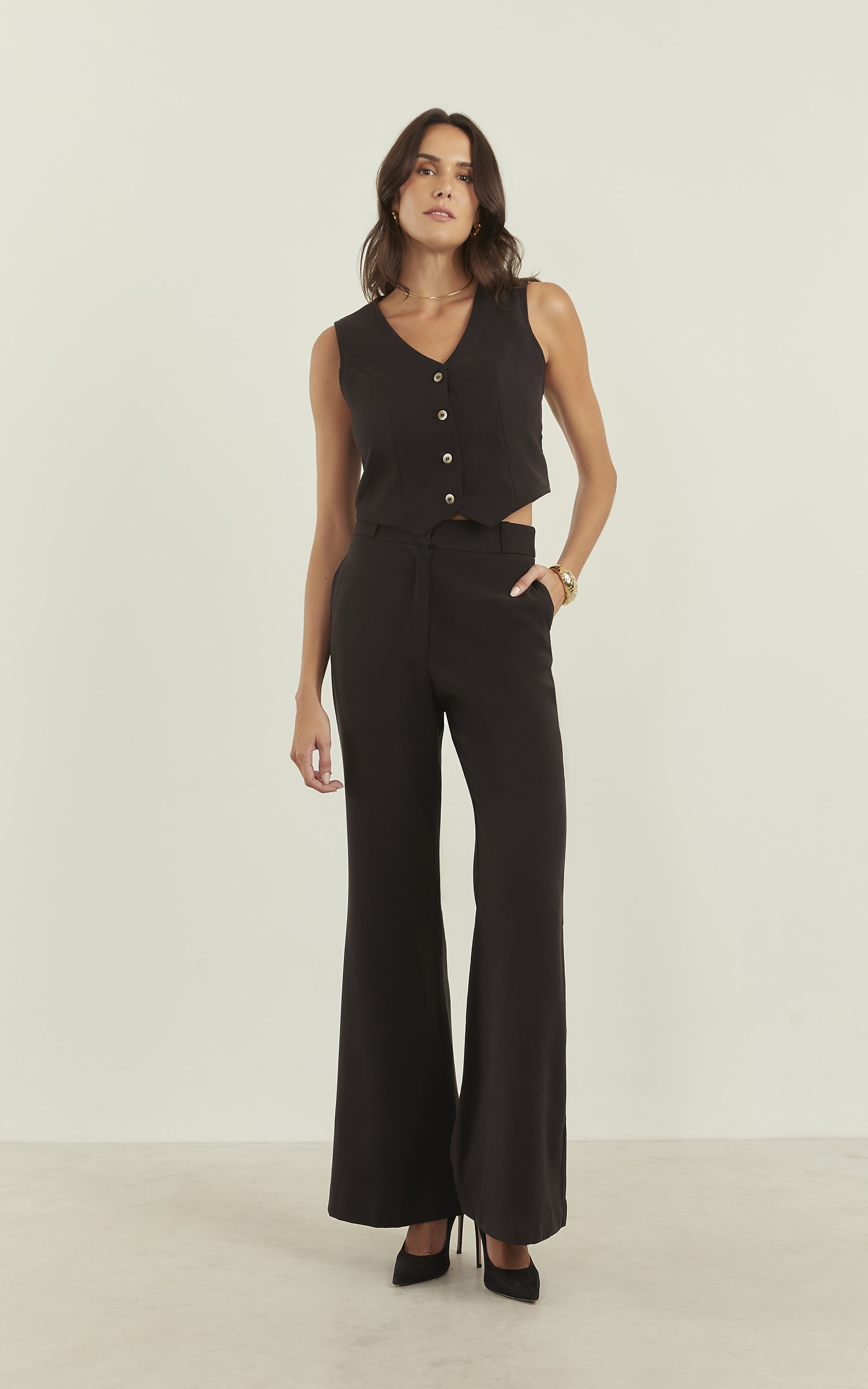 Colete Peach Preto