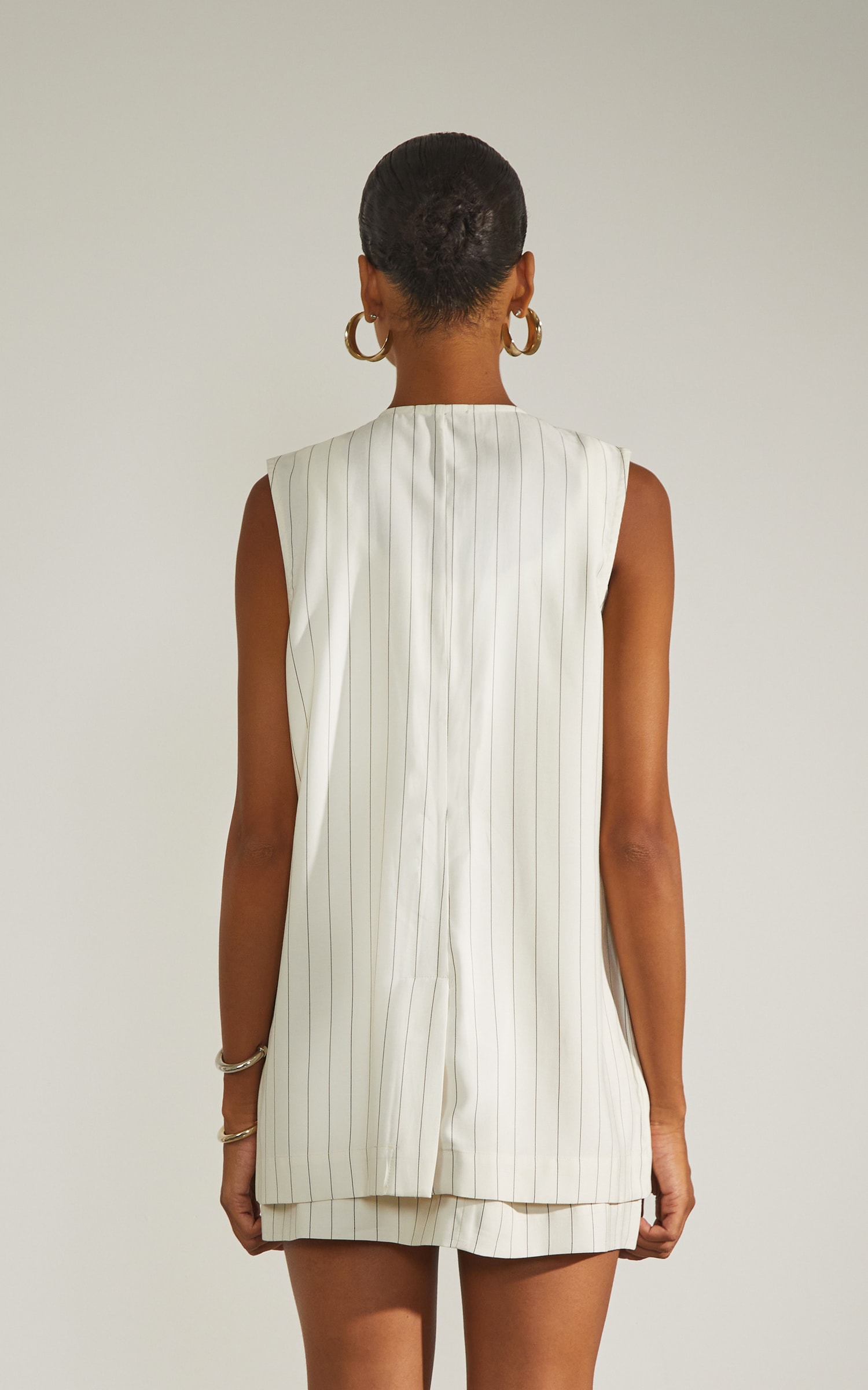 Colete Risca de Giz Off White