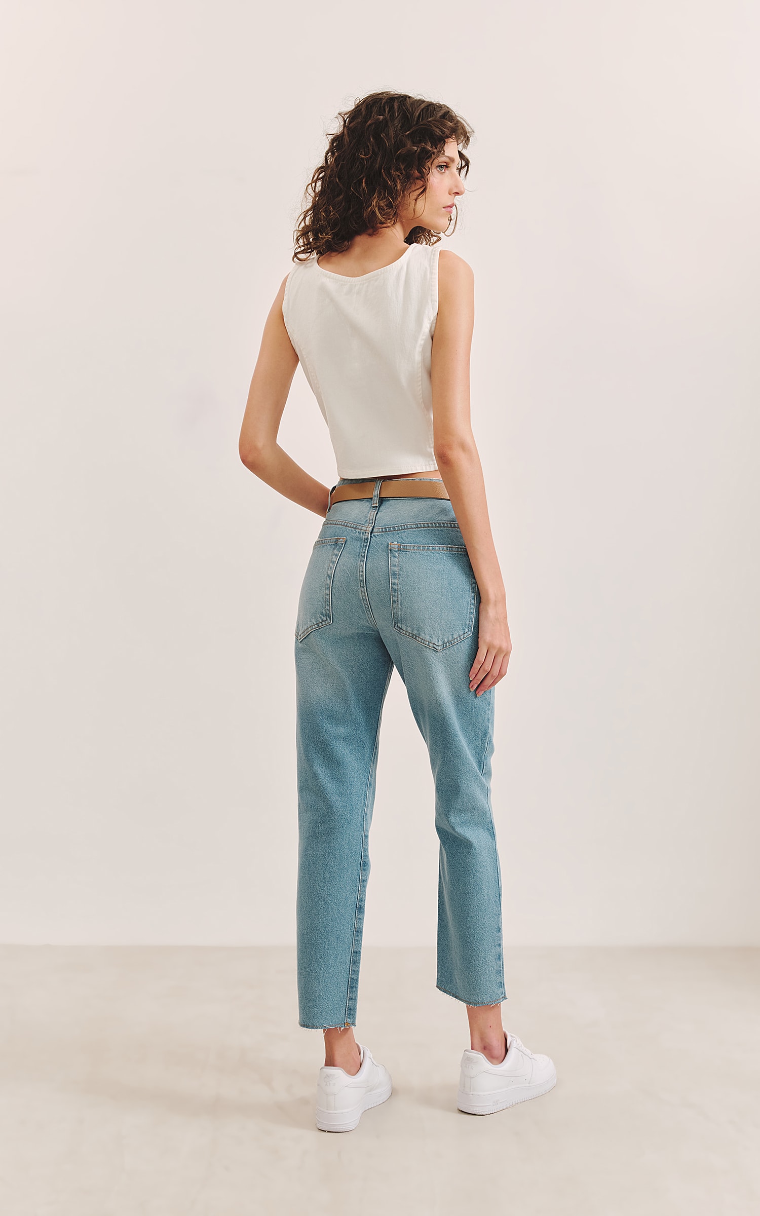 Colete Sarja Off Recortes Off White