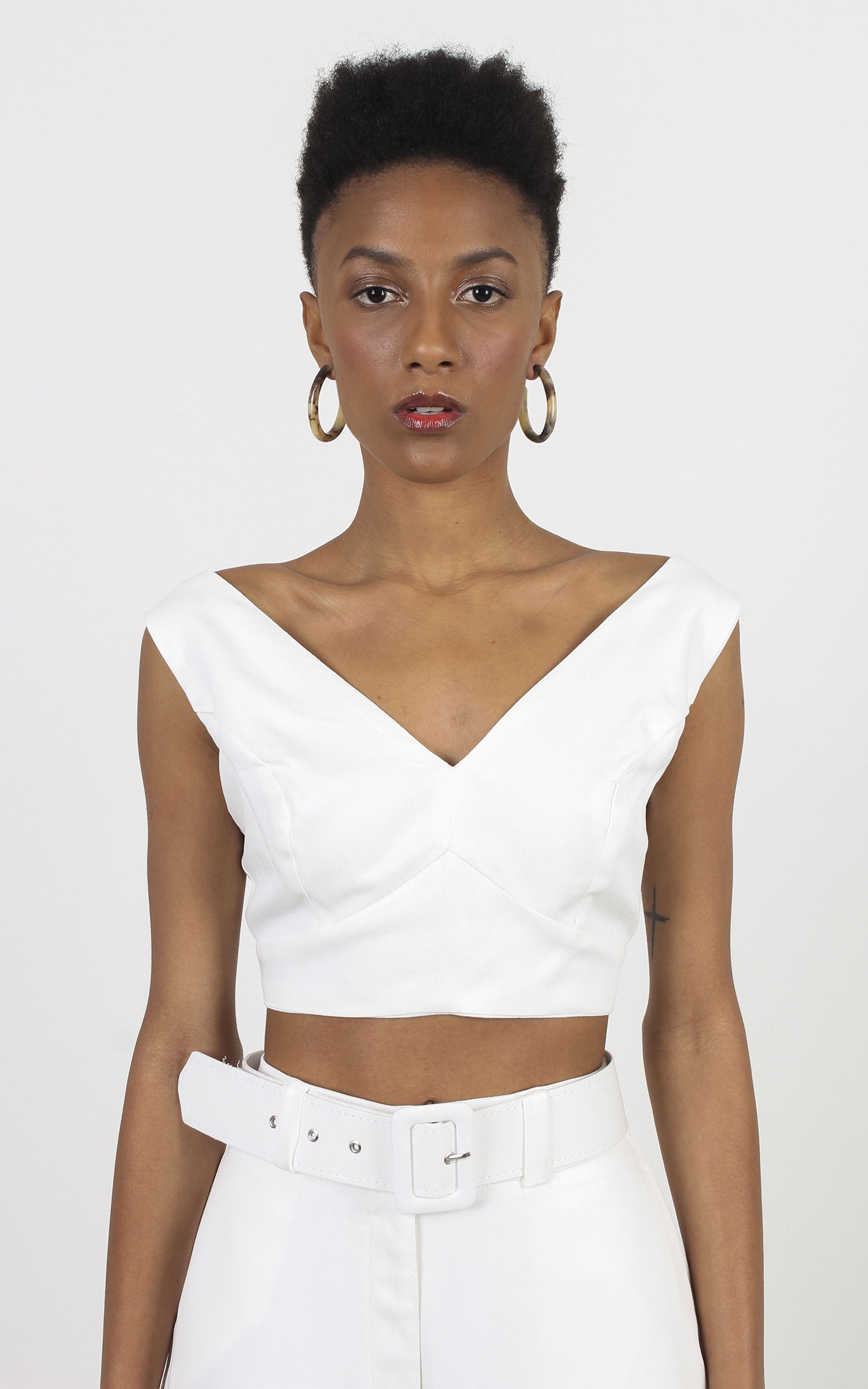 Cropped Alfaiataria Off White