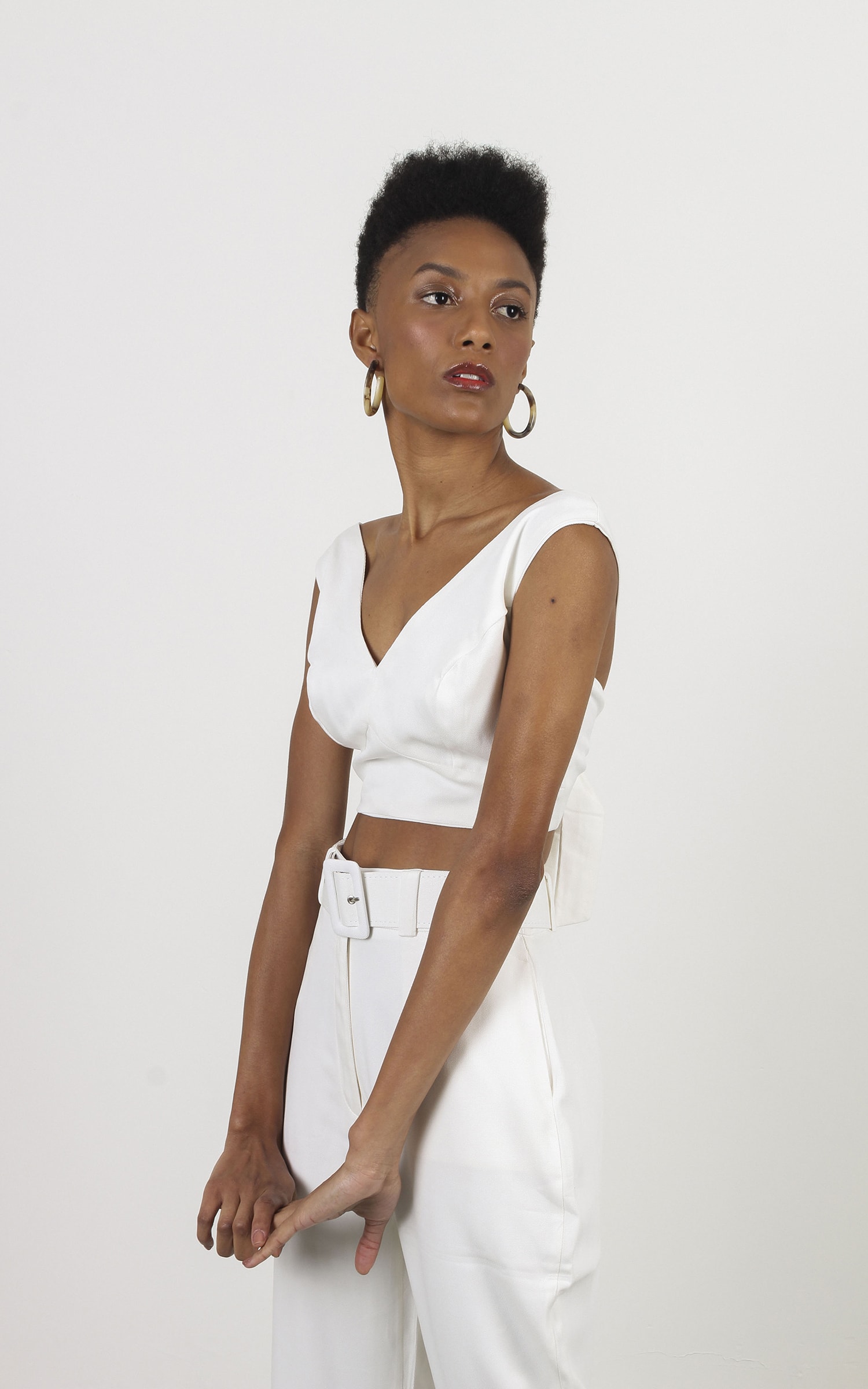Cropped Alfaiataria Off White