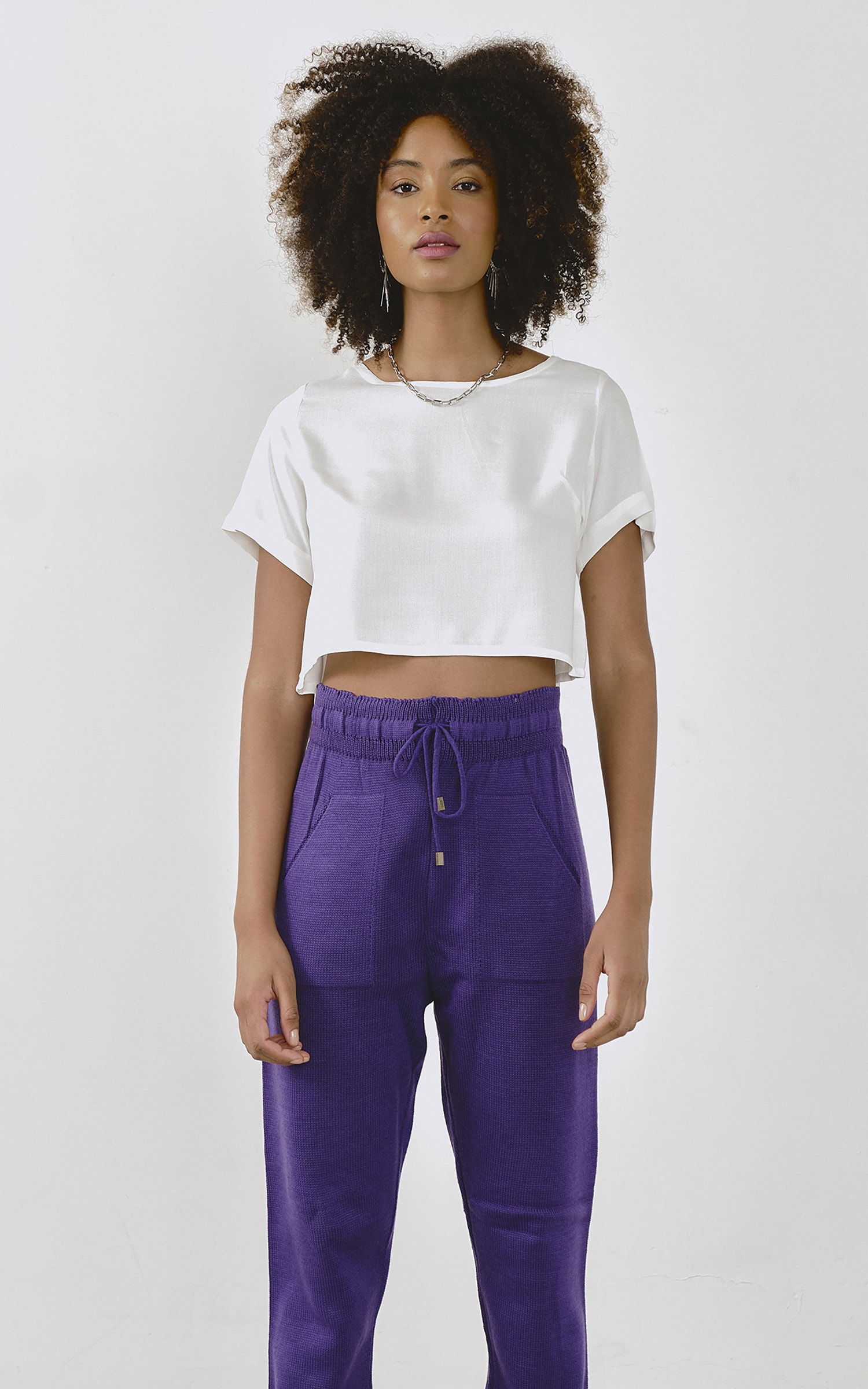 Cropped Alma Off White