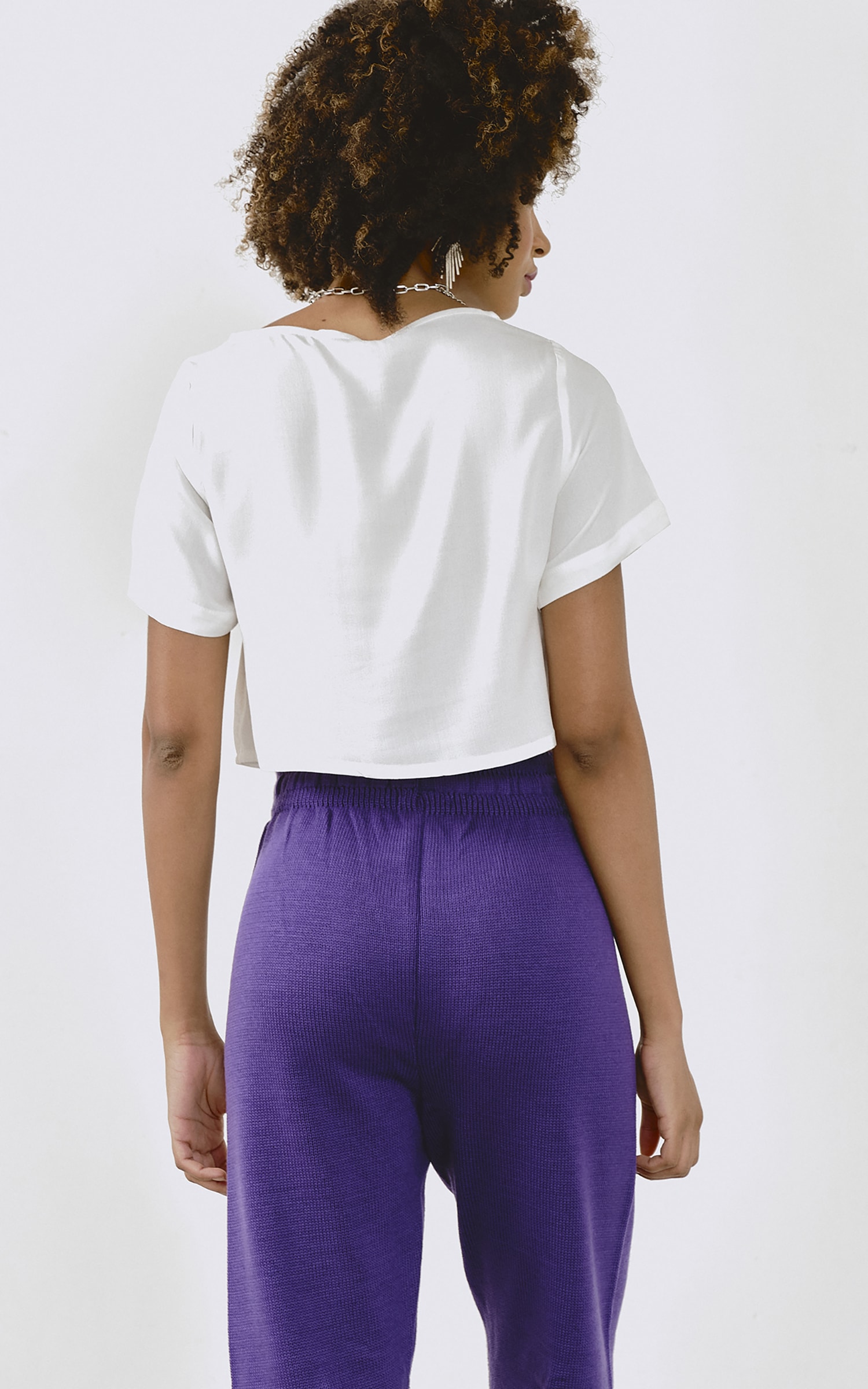 Cropped Alma Off White