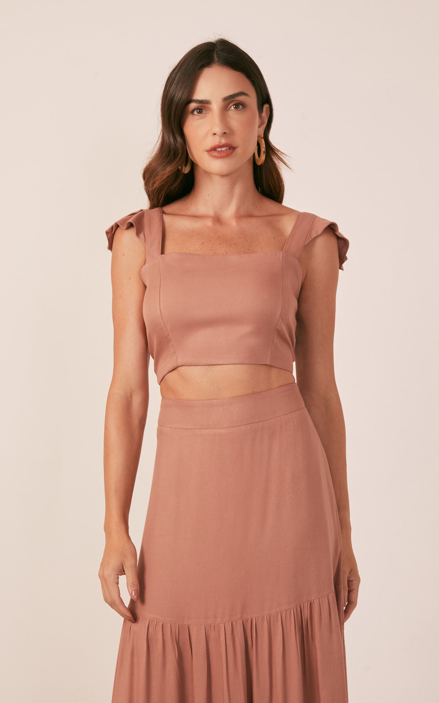 Cropped Bali Babados Nude