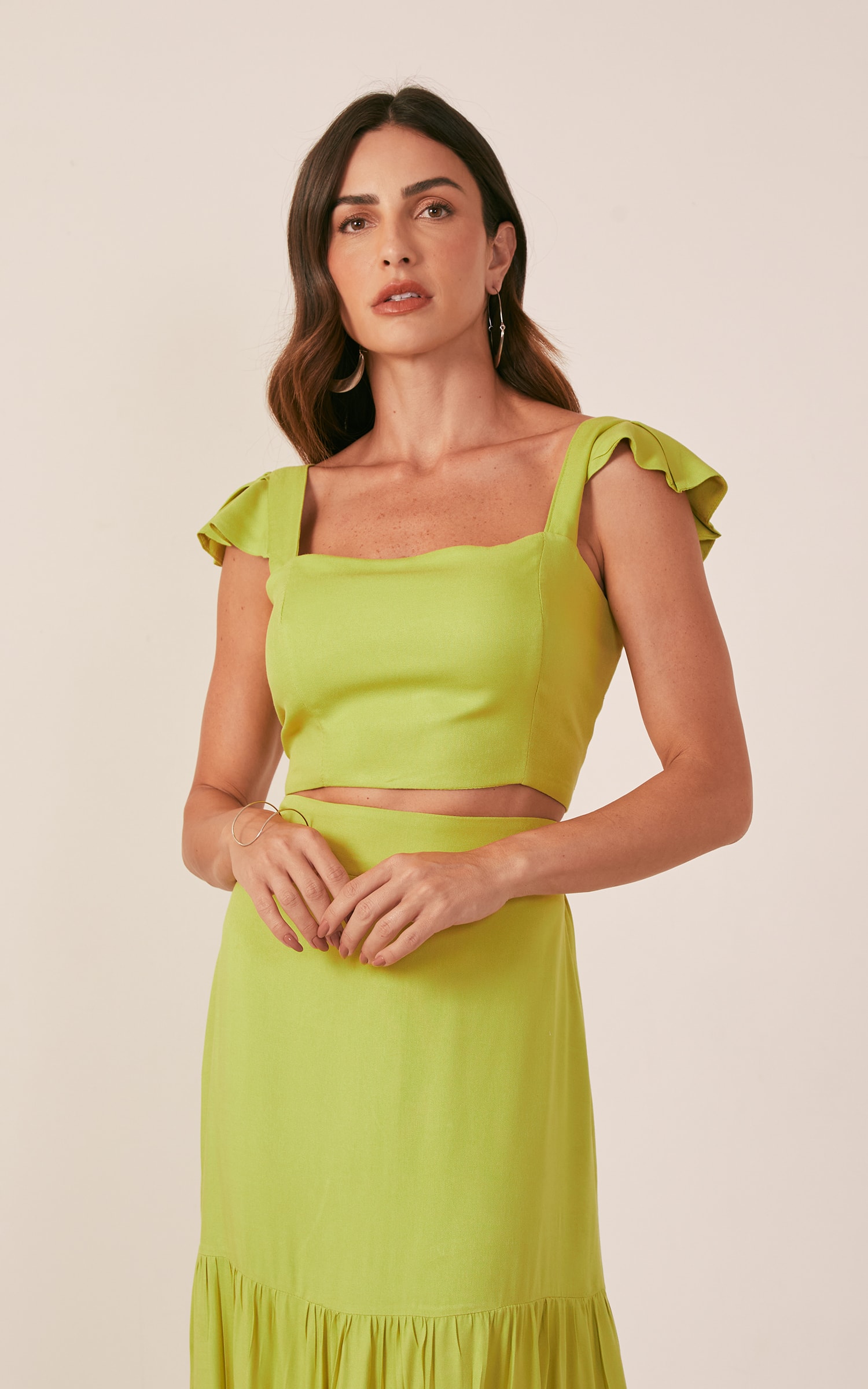 Cropped Bali Babados Siciliano