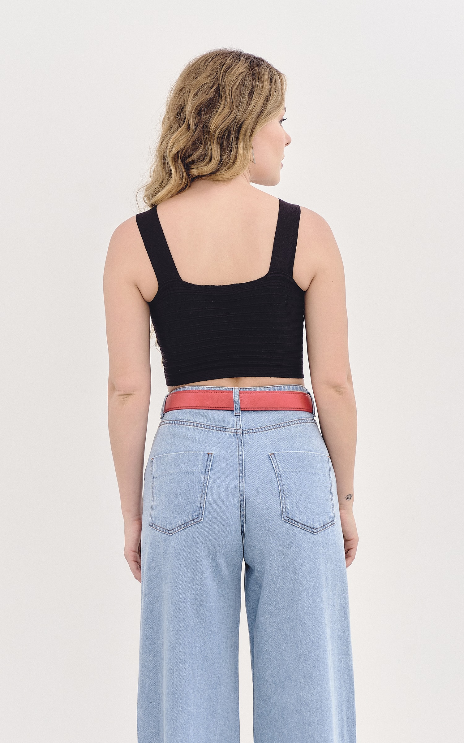 Cropped Bandagem Preto