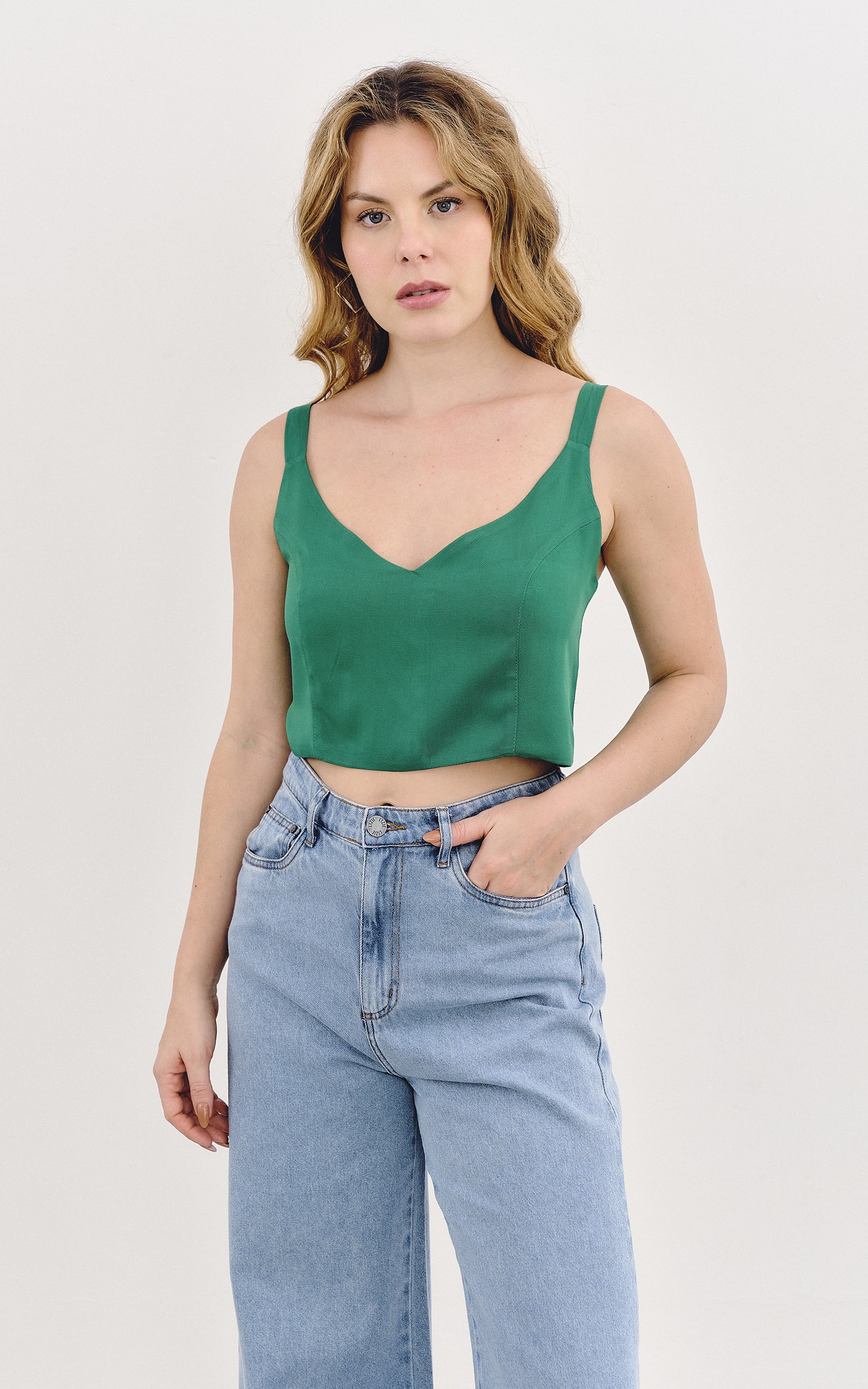 Cropped Bossa Verde Bandeira