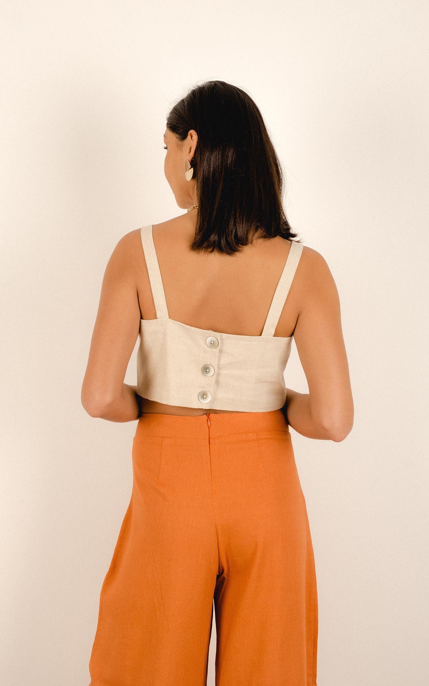 Cropped Botões Atenas Off White