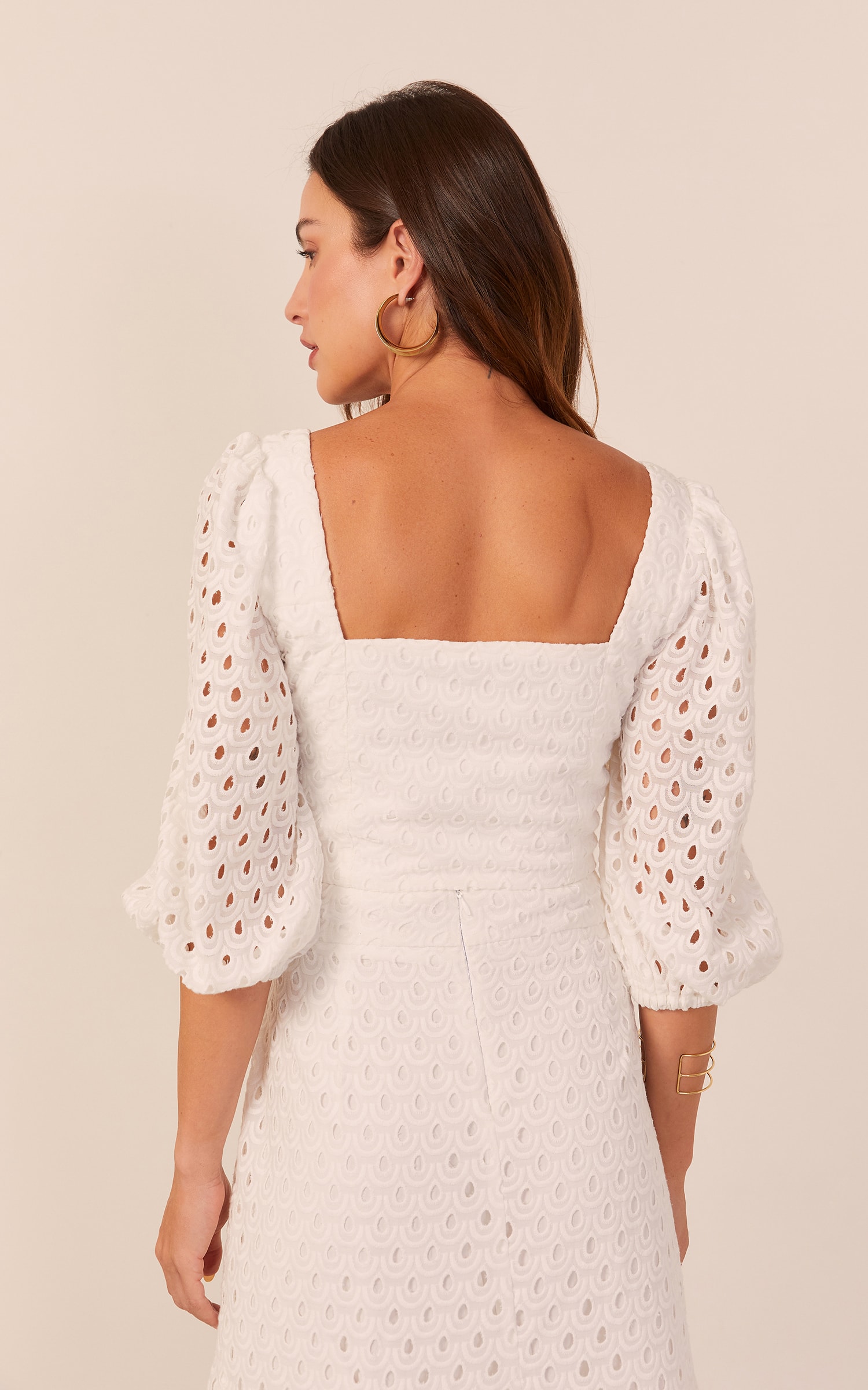 Cropped Brisa Manga Bufante Off White