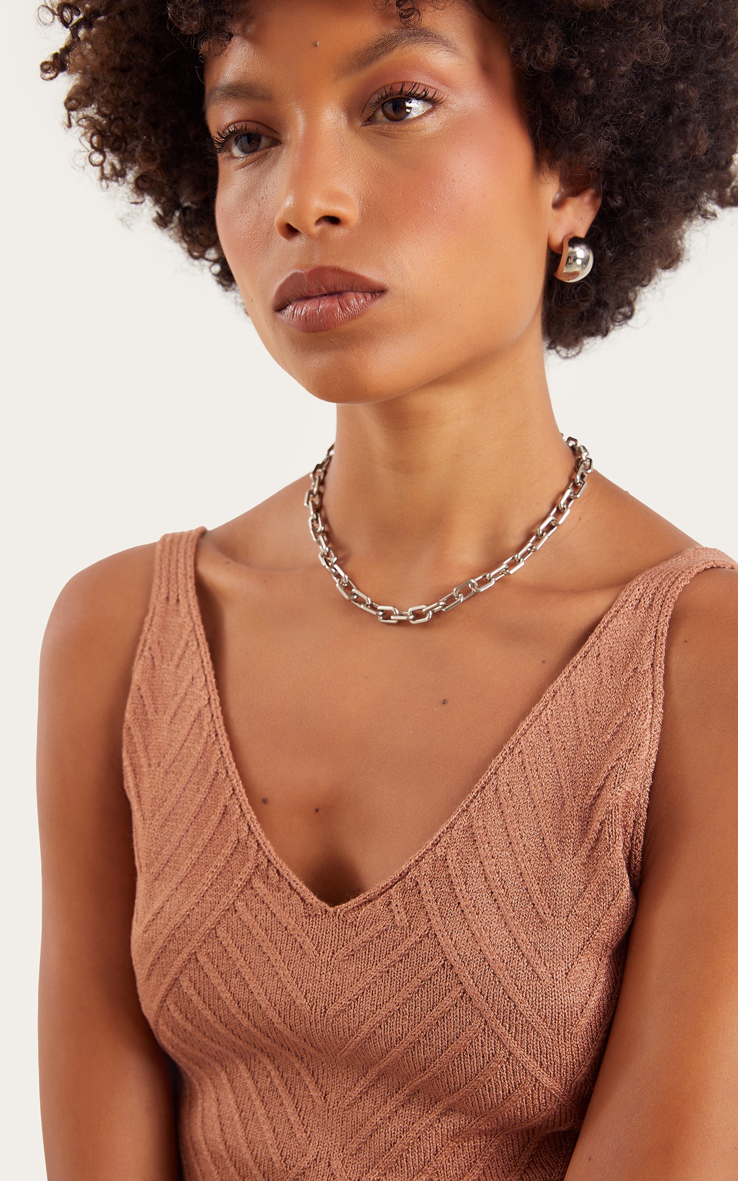 Cropped Busto Recortes Nude