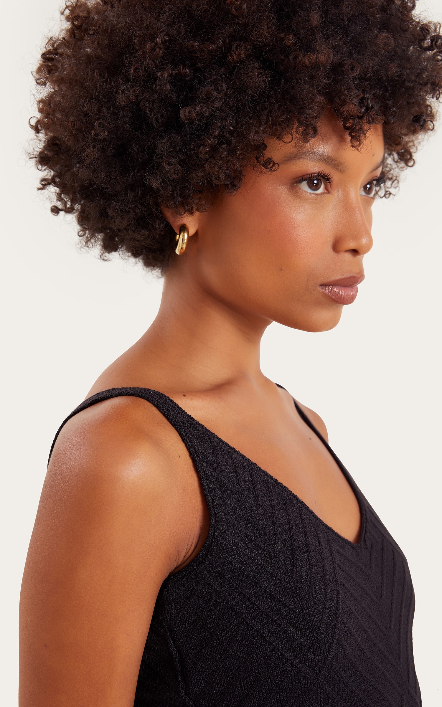 Cropped Busto Recortes Preto